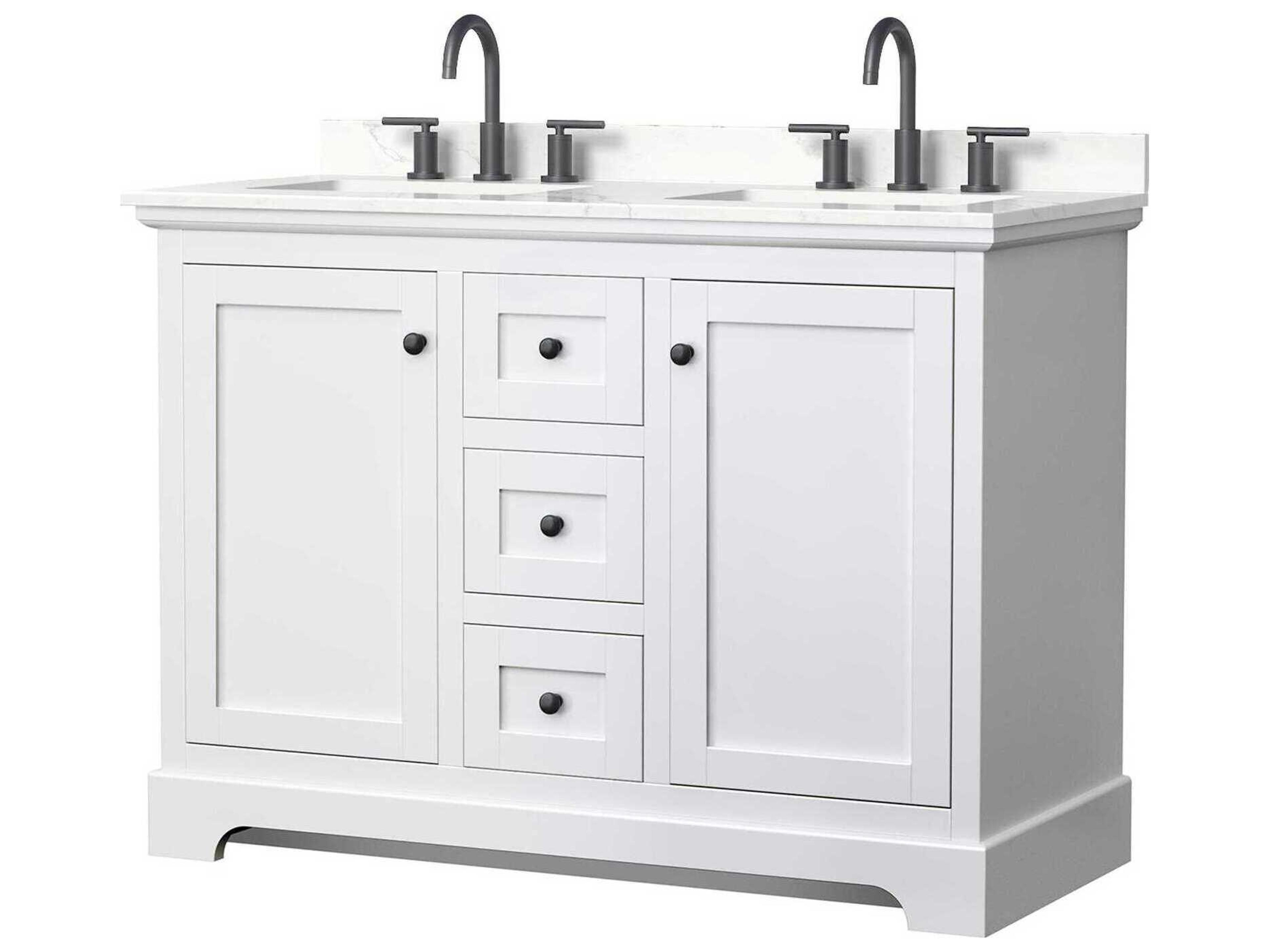 Wyndham Collection Avery 48" White Vanity