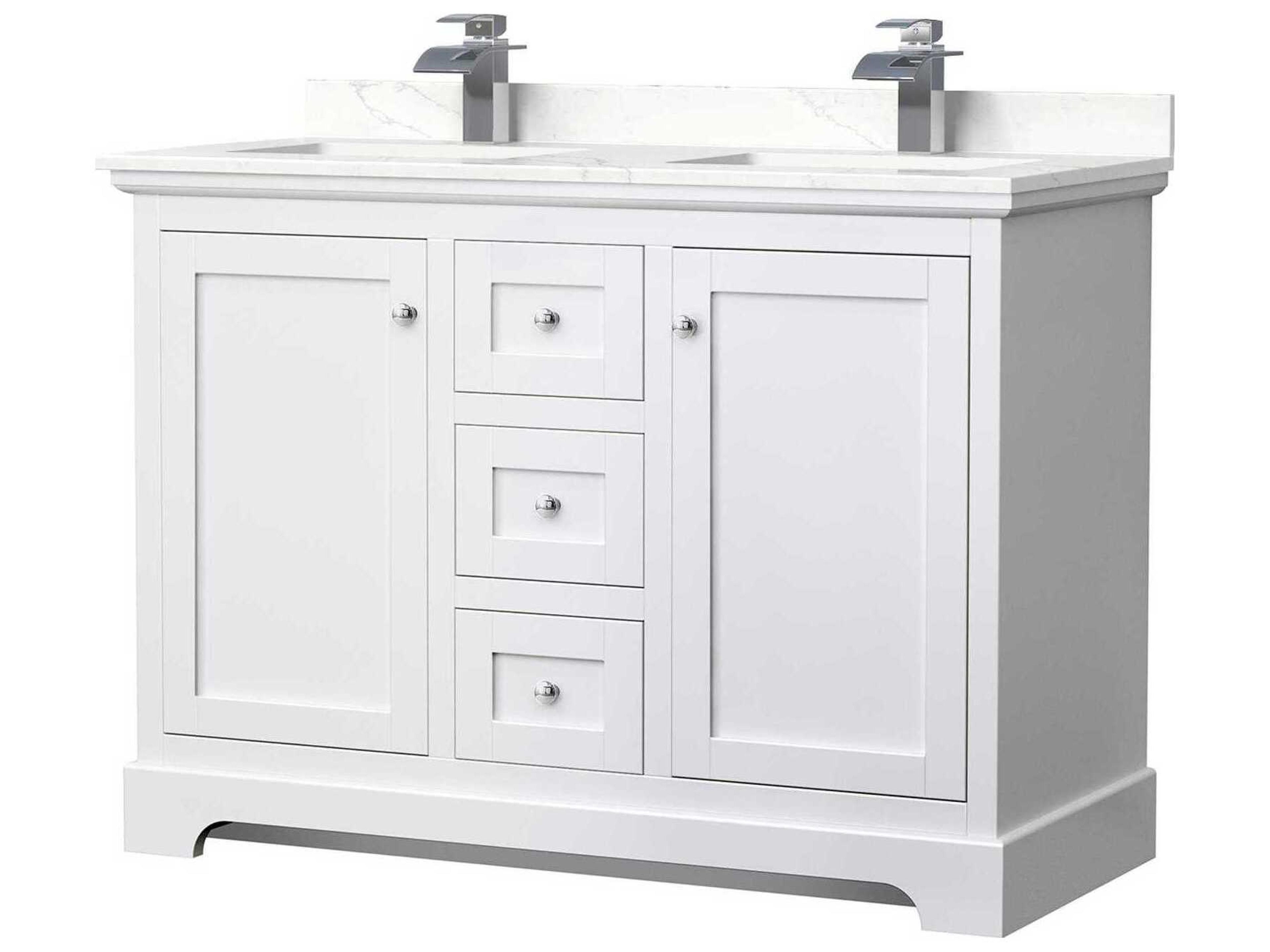Wyndham Collection Avery 48" White Vanity