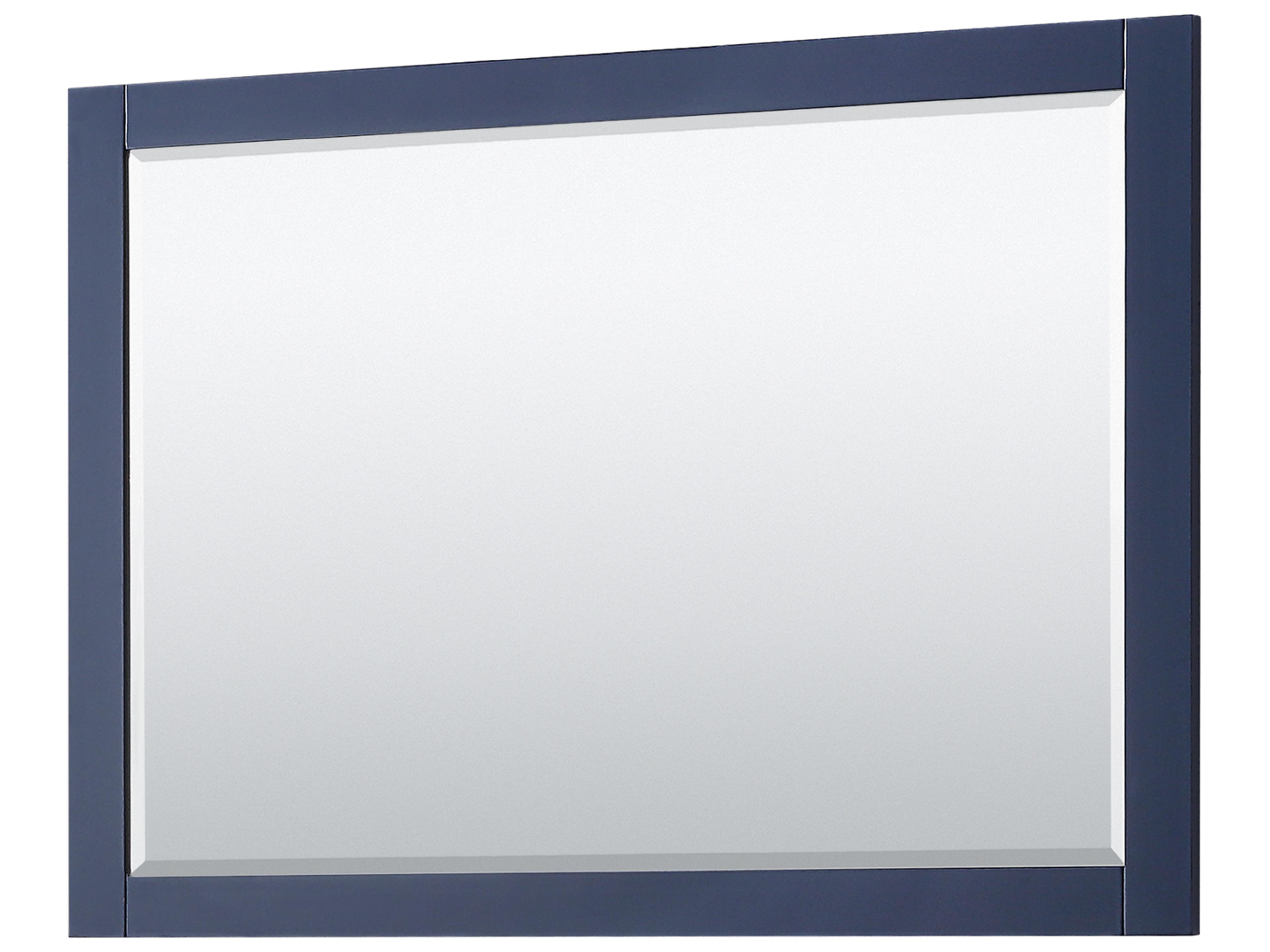 Wyndham Collection Avery 48" Dark Blue Vanity with 46" Mirror