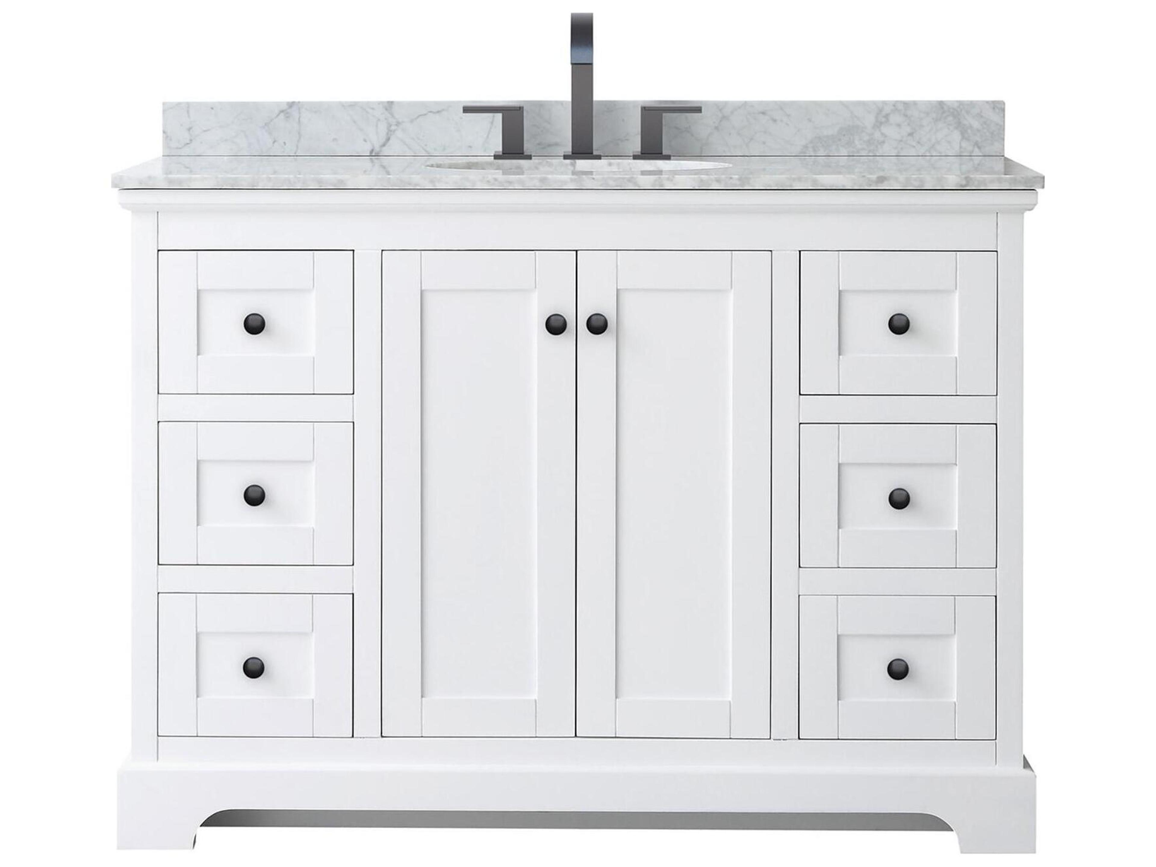 Wyndham Collection Avery 48" White Vanity