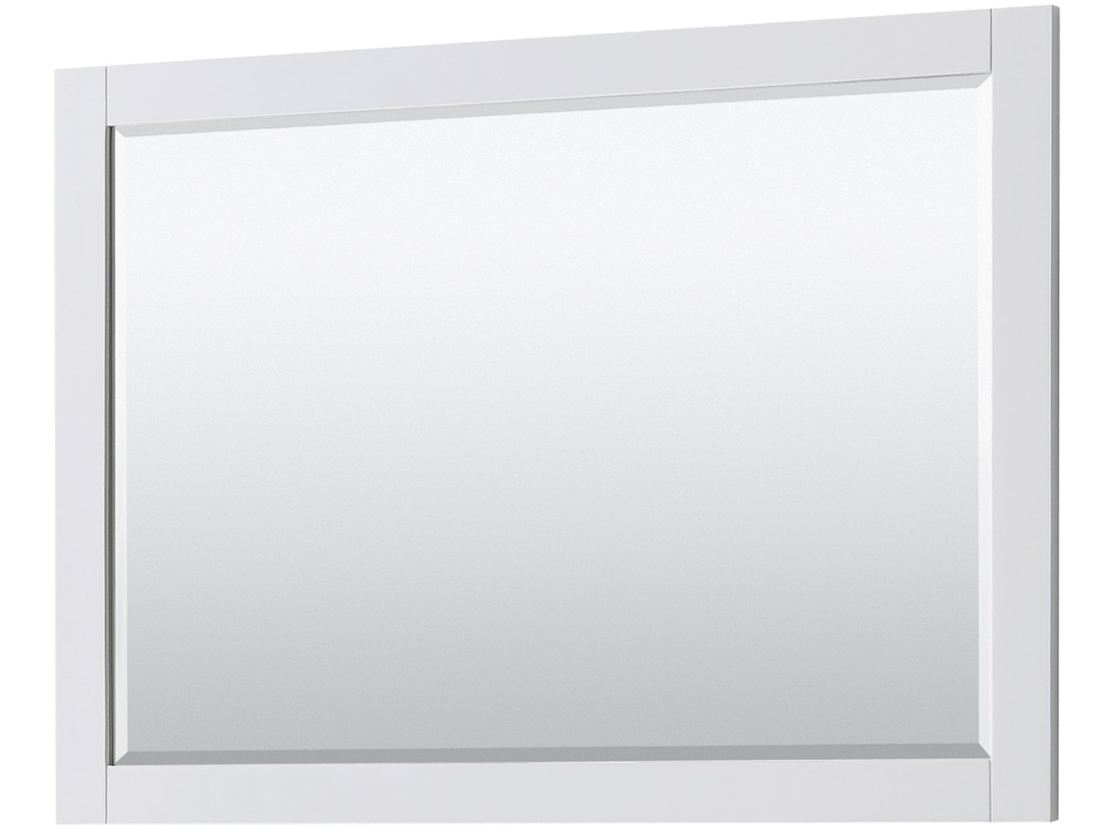 Wyndham Collection Avery 47" White Vanity with 46" Mirror