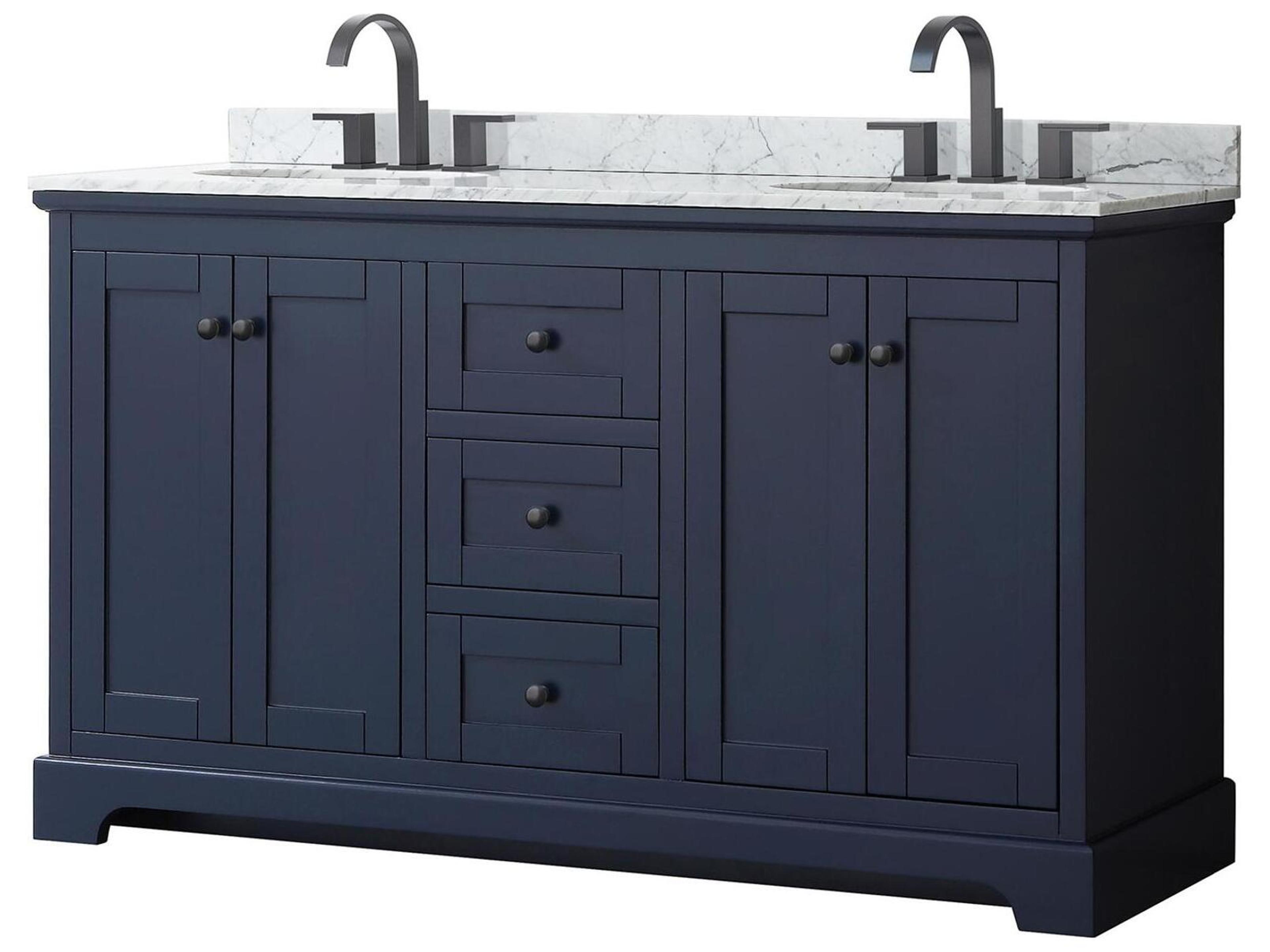 Avery 60" Dark Blue Vanity