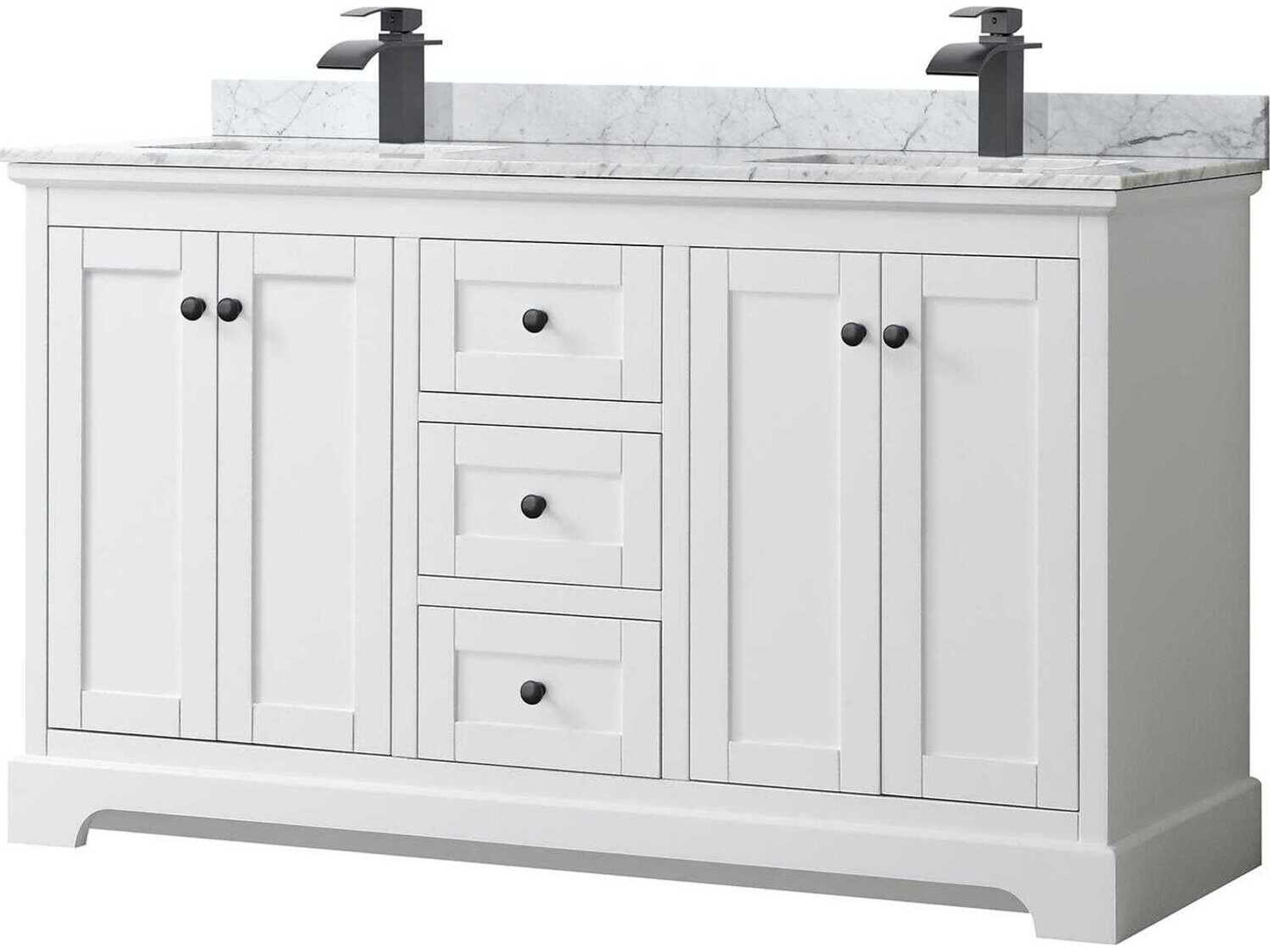 Wyndham Collection Avery 60" White Vanity