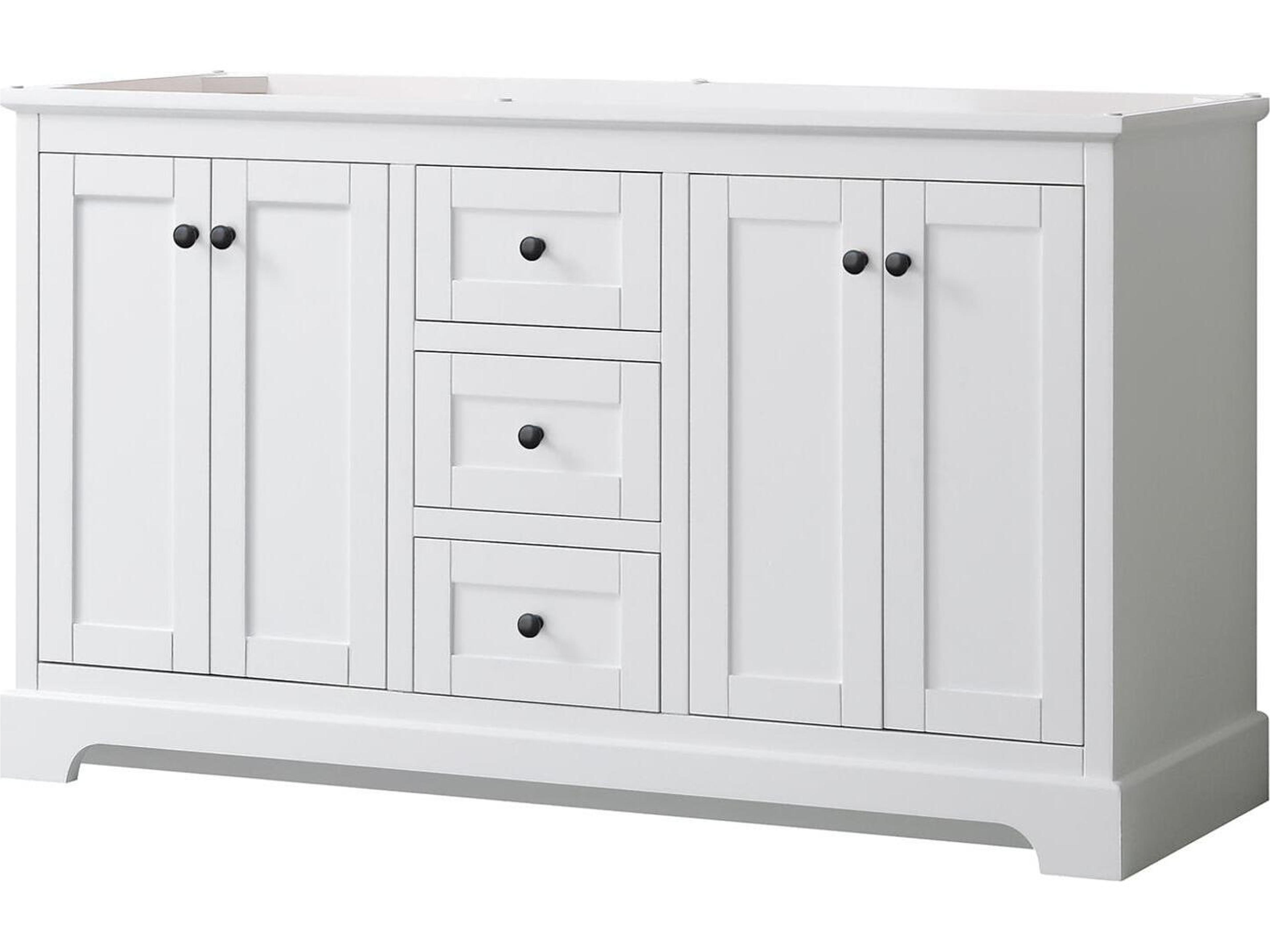 Wyndham Collection Avery 59" White Vanity