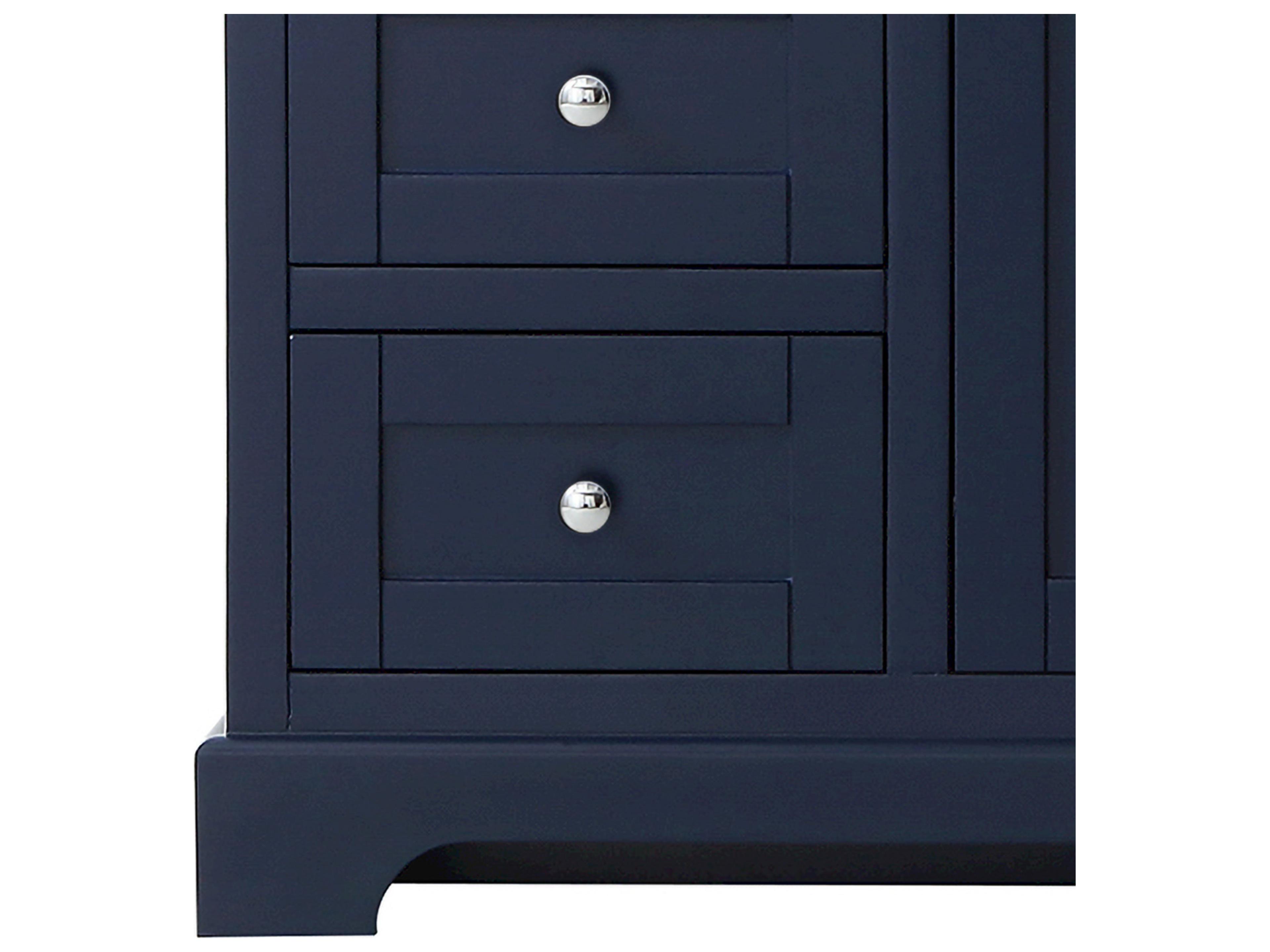 Wyndham Collection Avery 59" Dark Blue Vanity