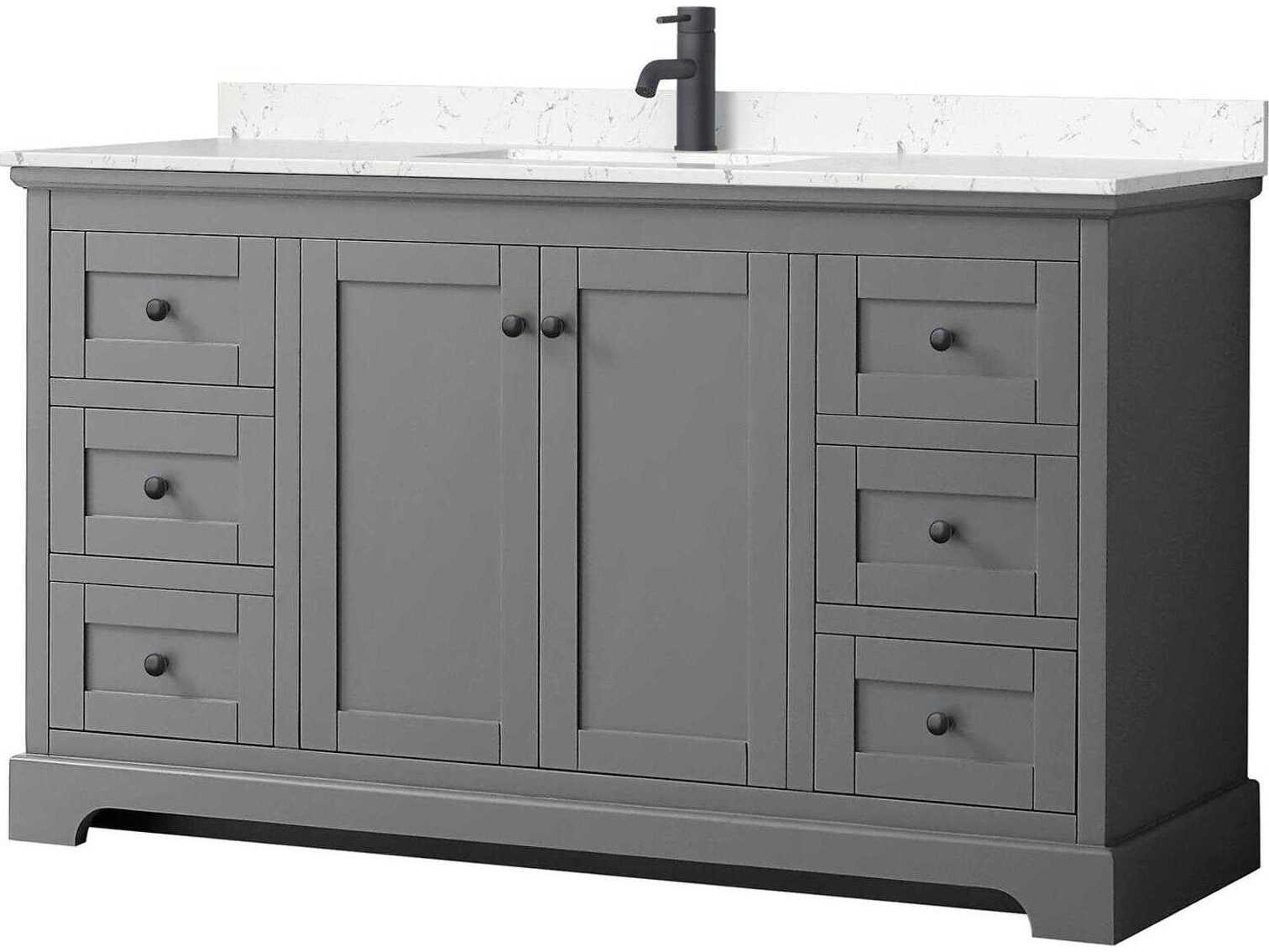 Avery 60" Dark Gray Vanity