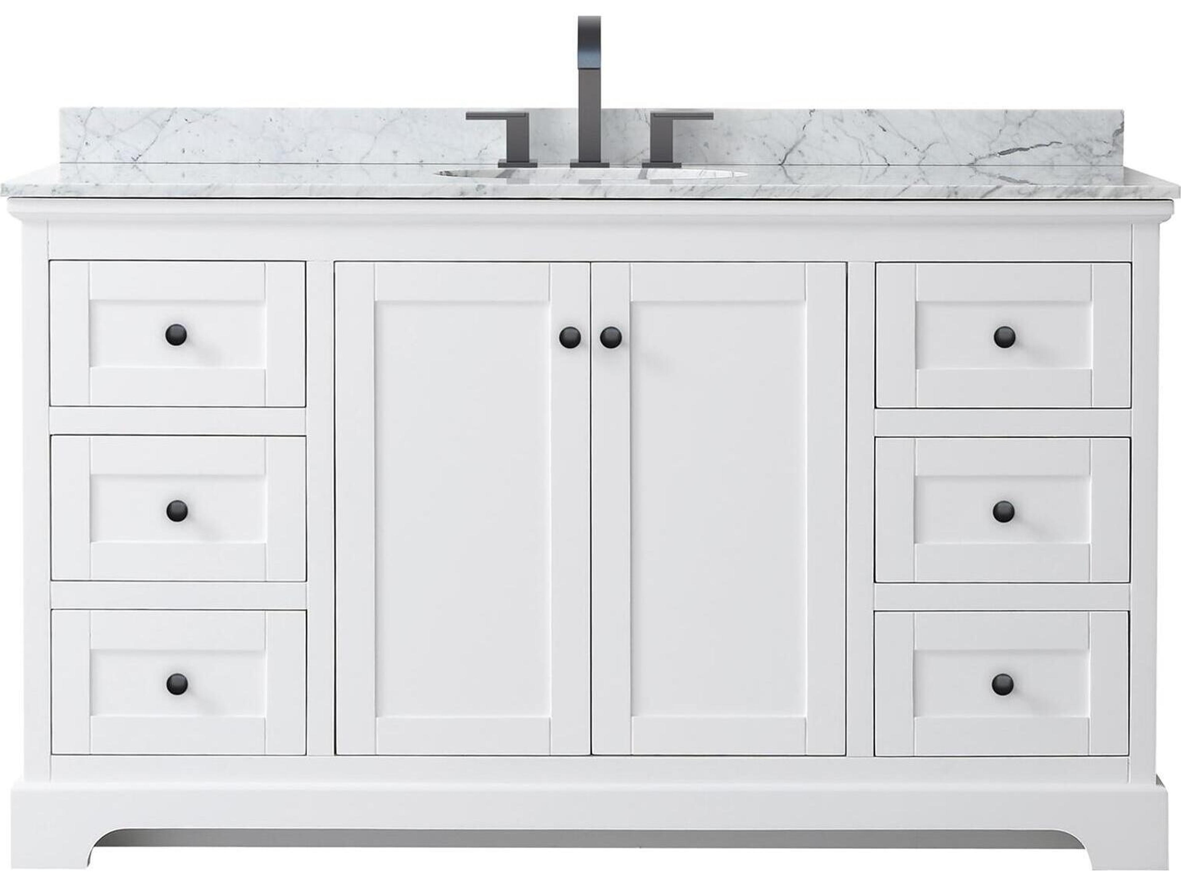 Wyndham Collection Avery 60" White Vanity