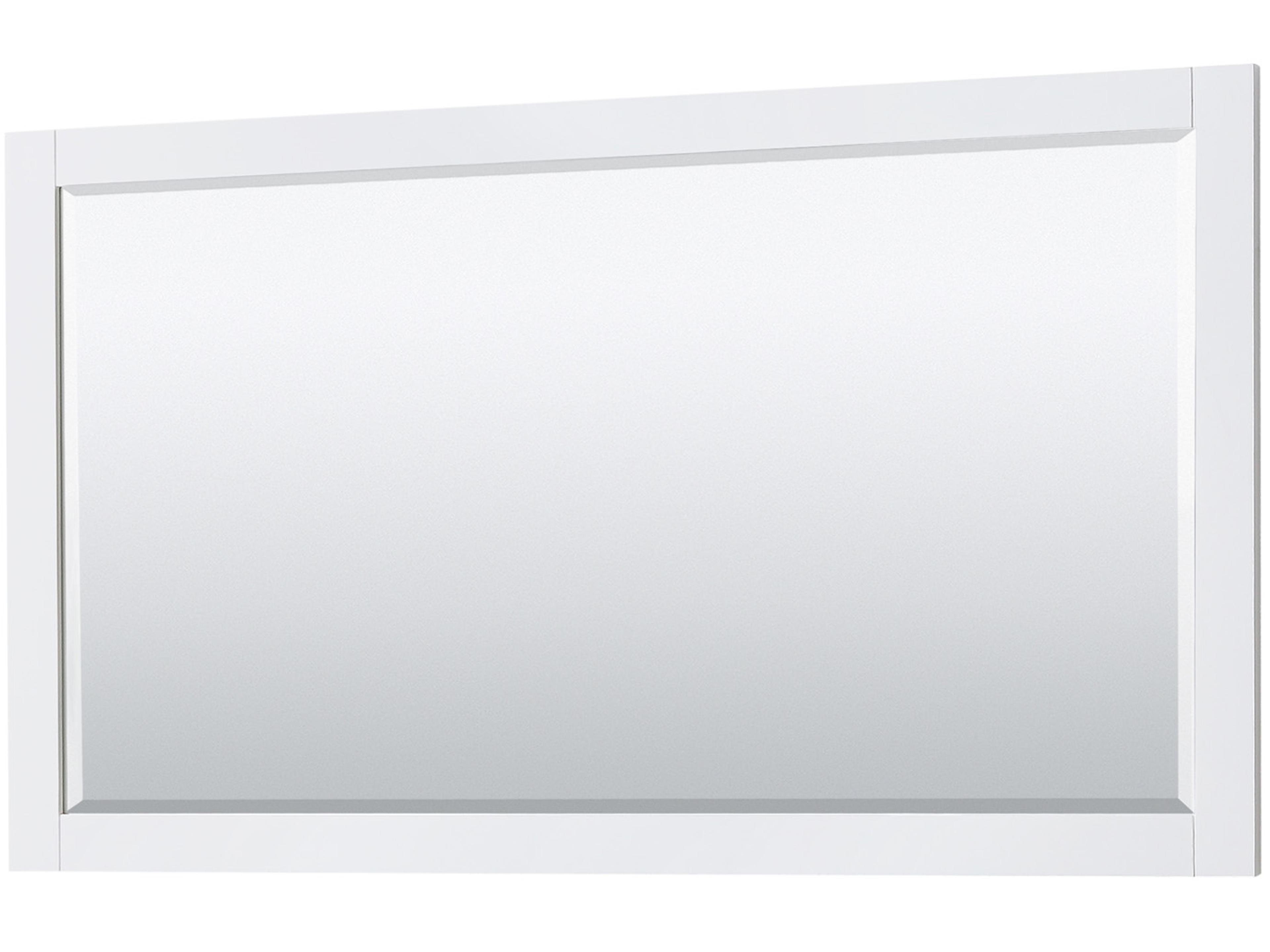 Wyndham Collection Avery 59" White Vanity with 58" Mirror