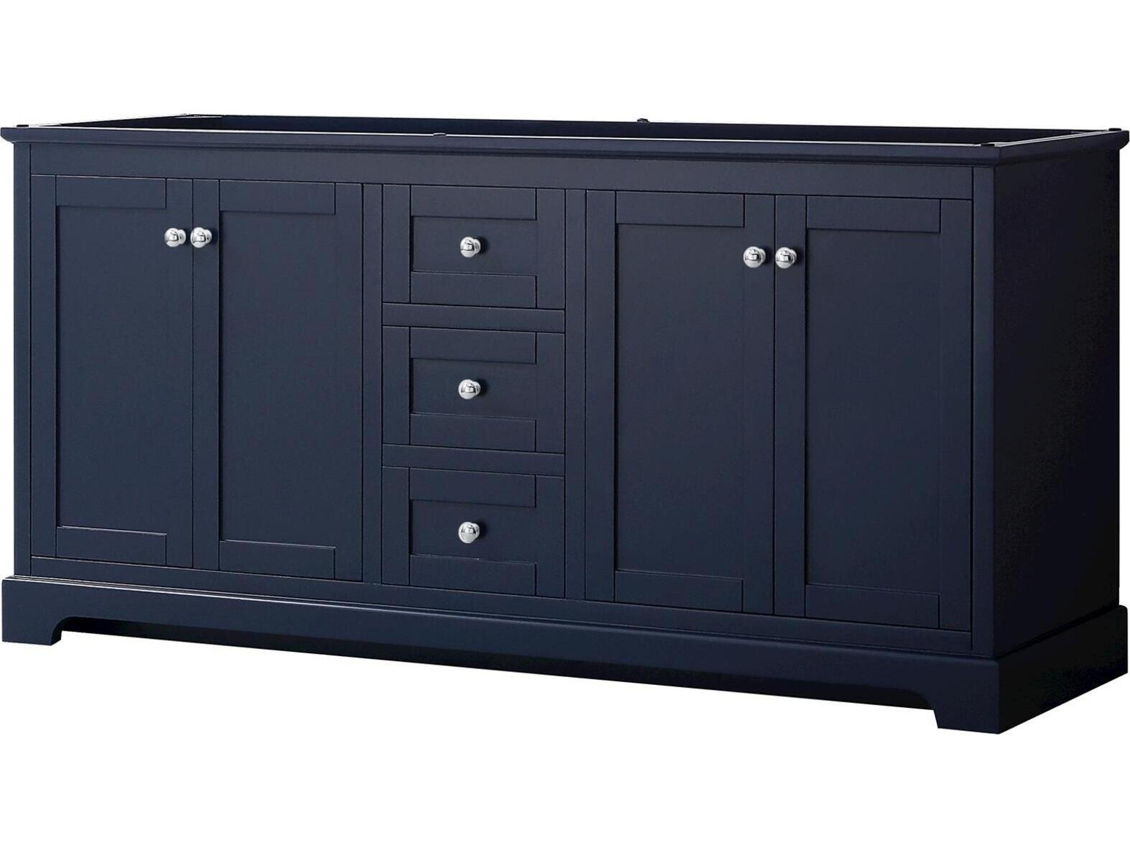 Wyndham Collection Avery 71" Dark Blue Vanity