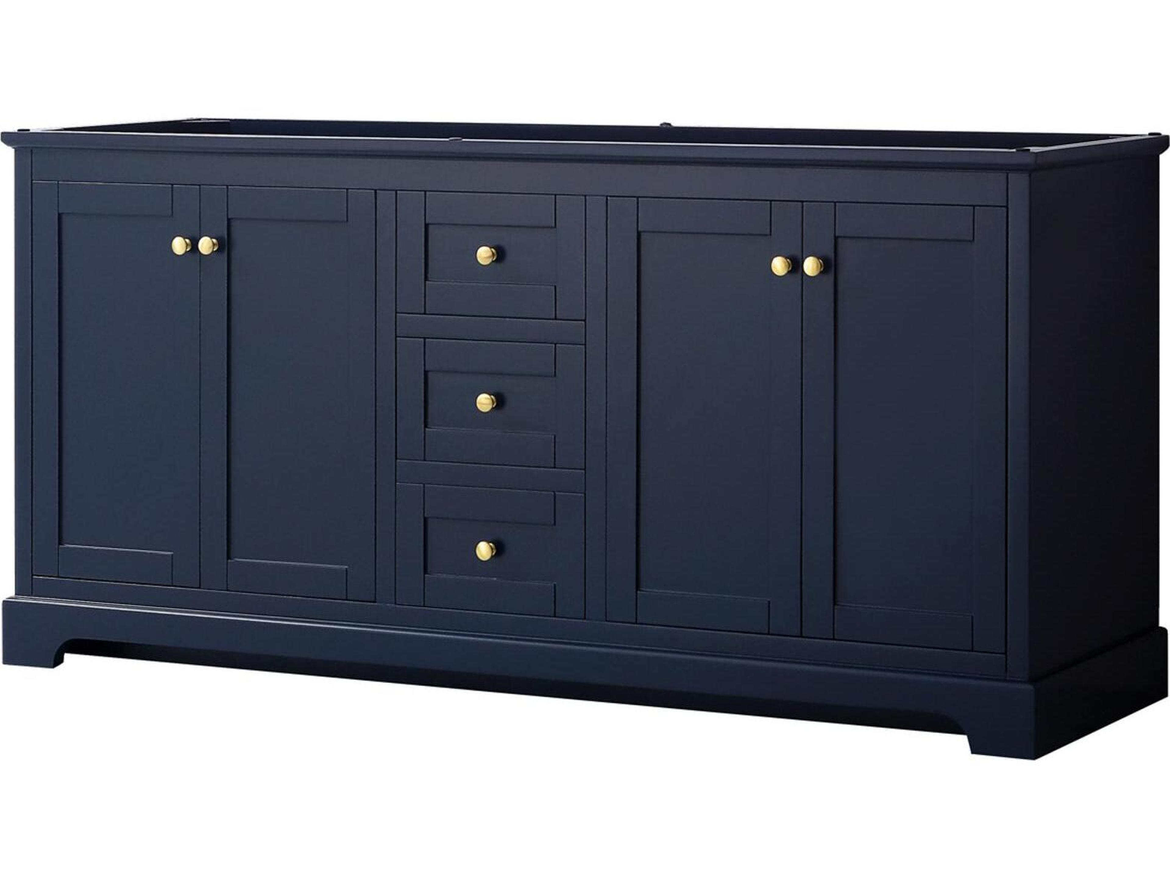 Wyndham Collection Avery 71" Dark Blue Vanity