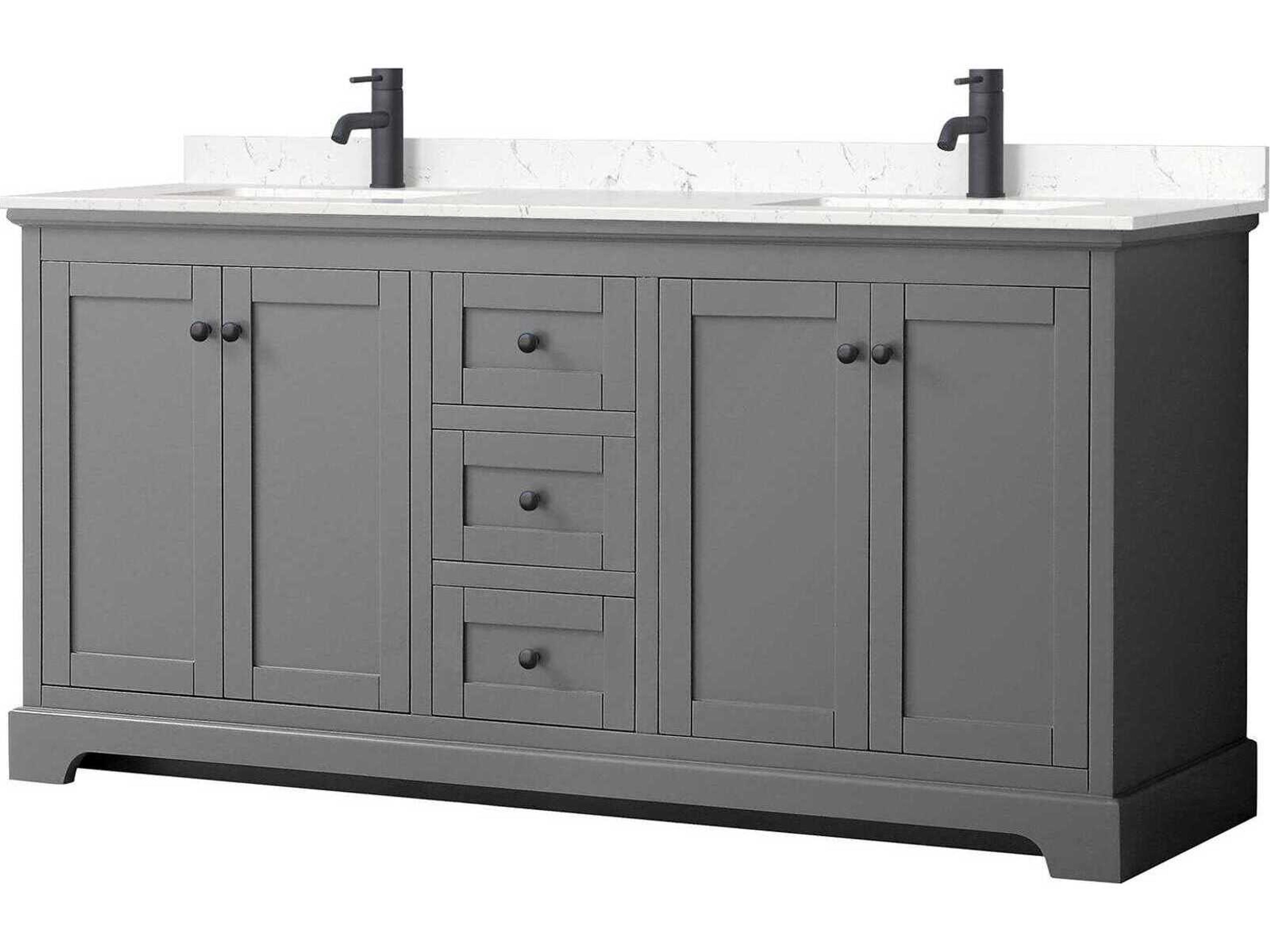 Avery 72" Dark Gray Vanity