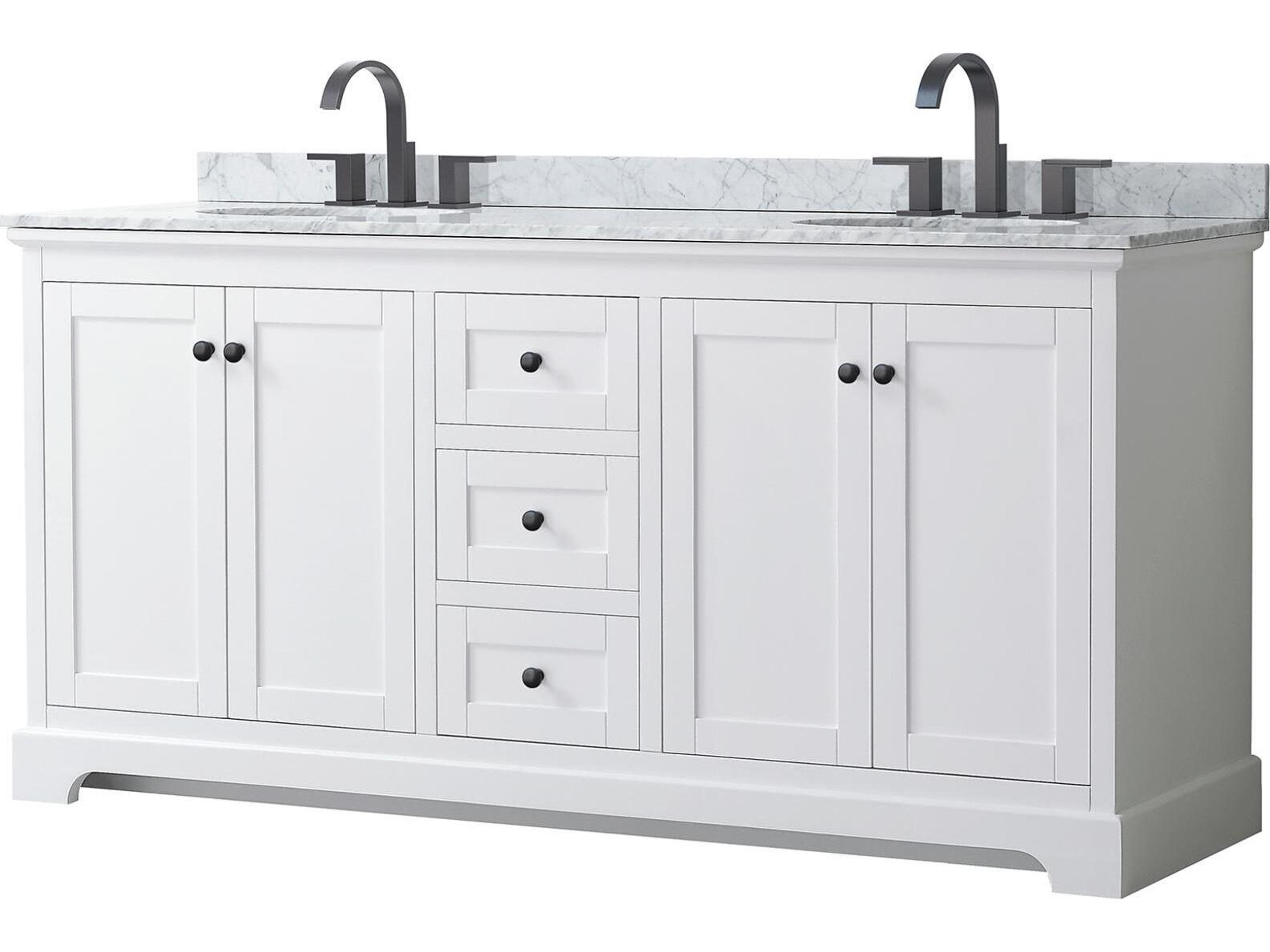 Wyndham Collection Avery 72" White Vanity