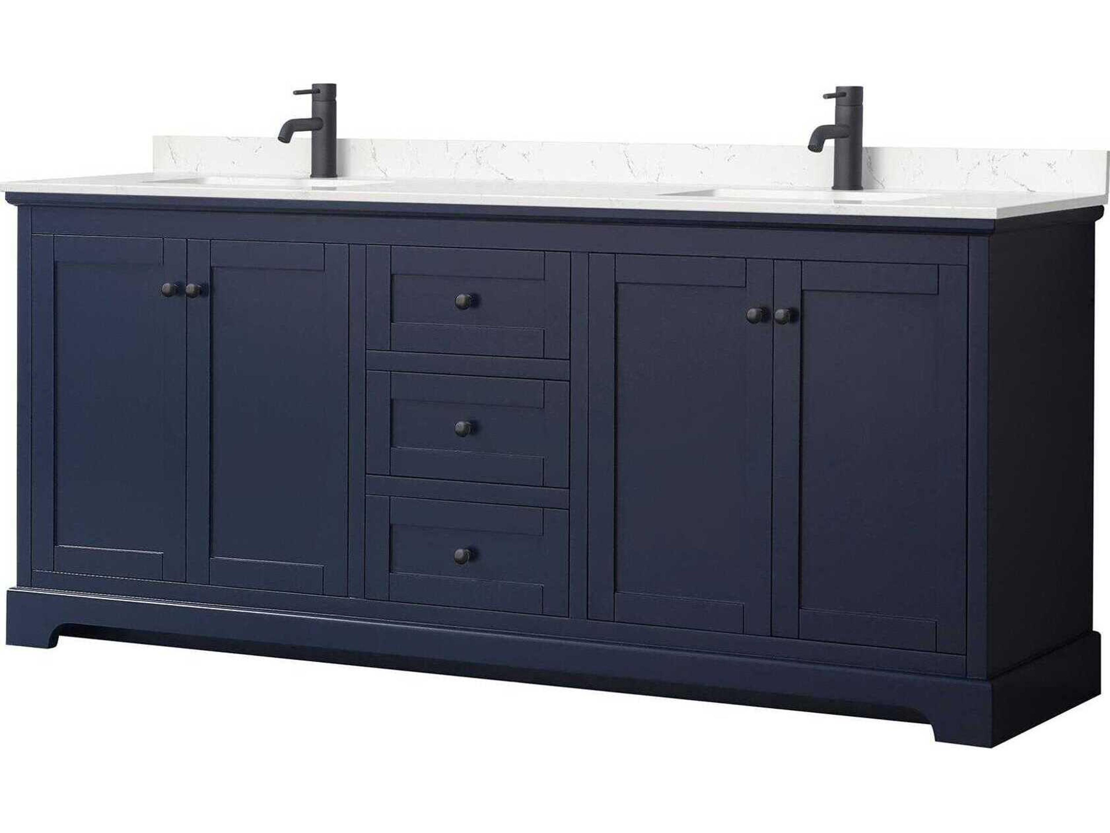 Avery 80" Dark Blue Vanity
