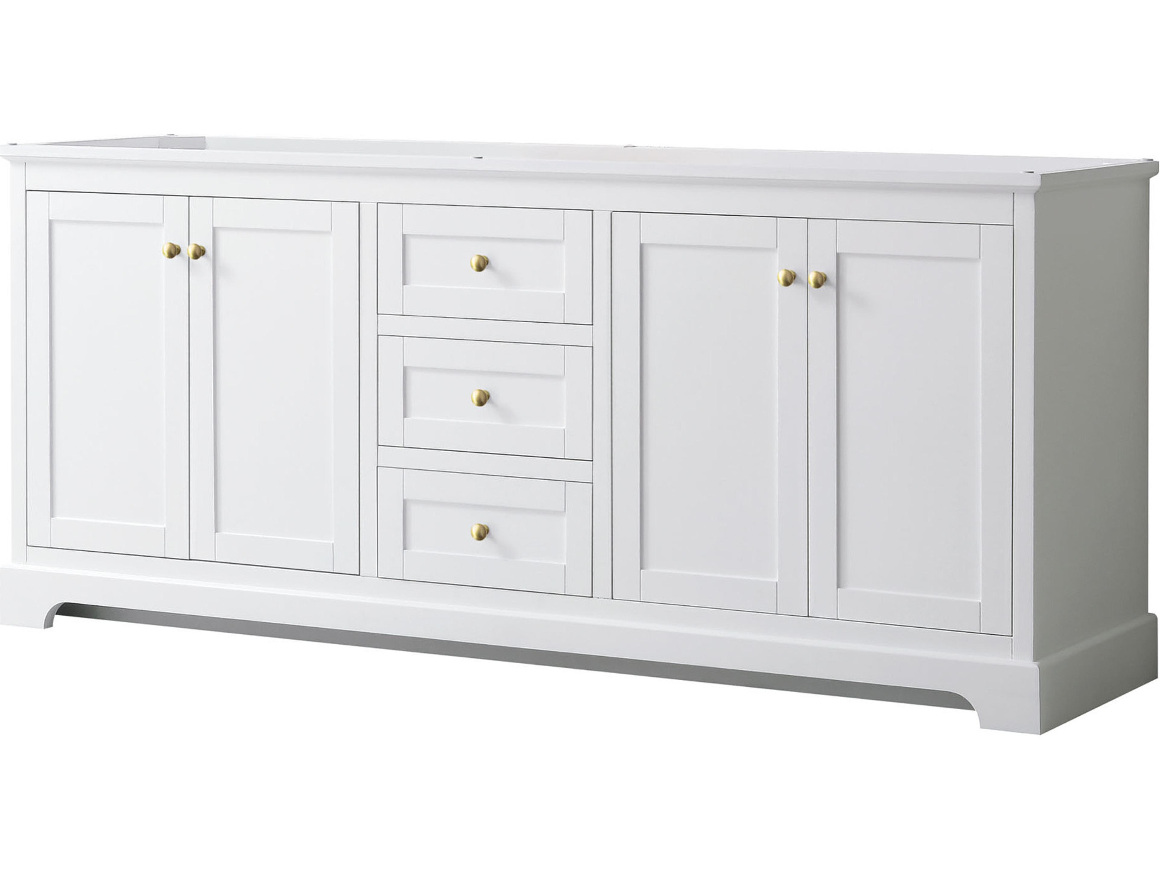Wyndham Collection Avery 79" White Vanity