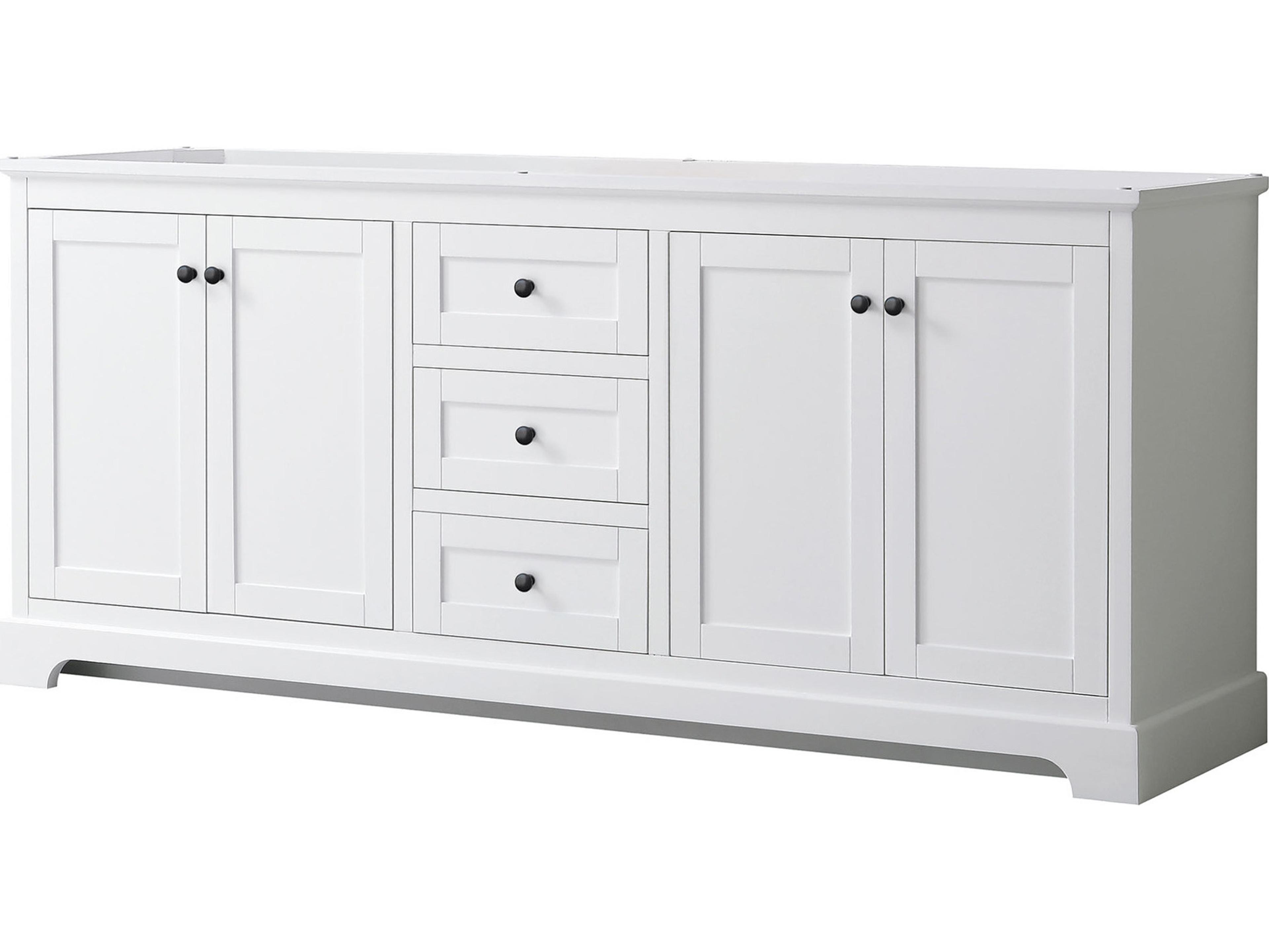 Wyndham Collection Avery 79" White Vanity
