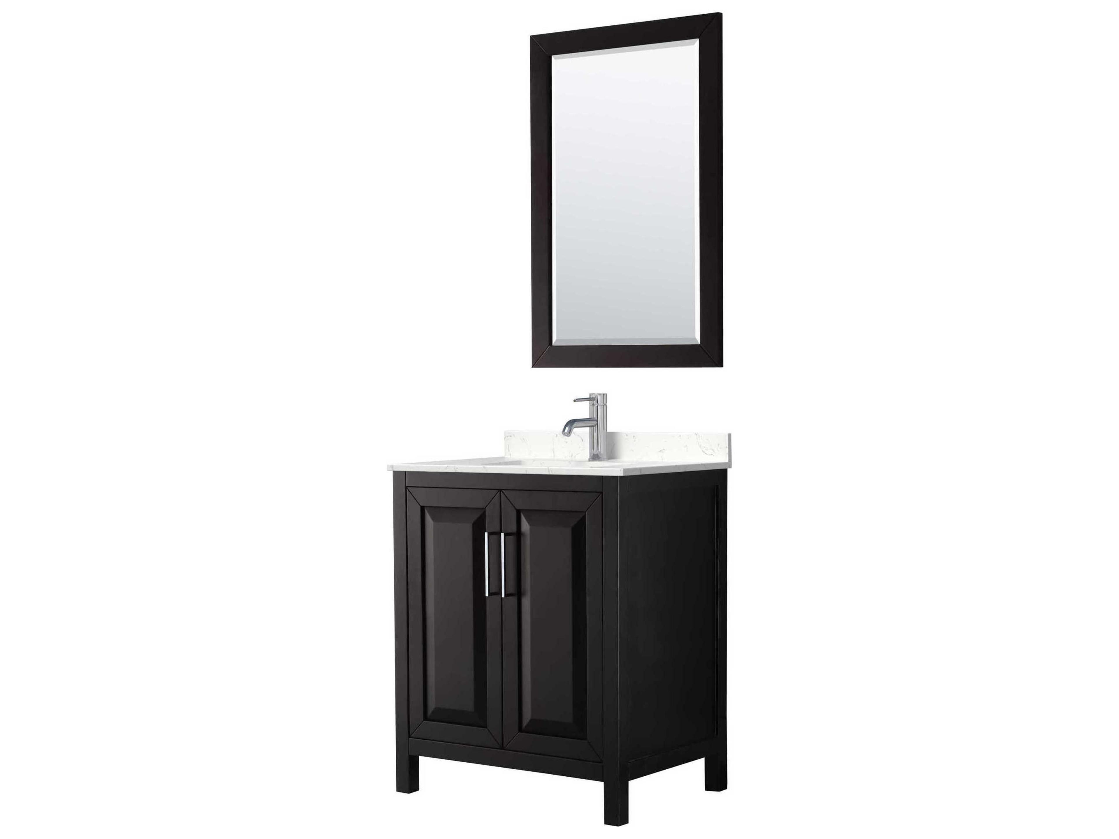 Daria 30" Dark Espresso Vanity with 24" Mirror