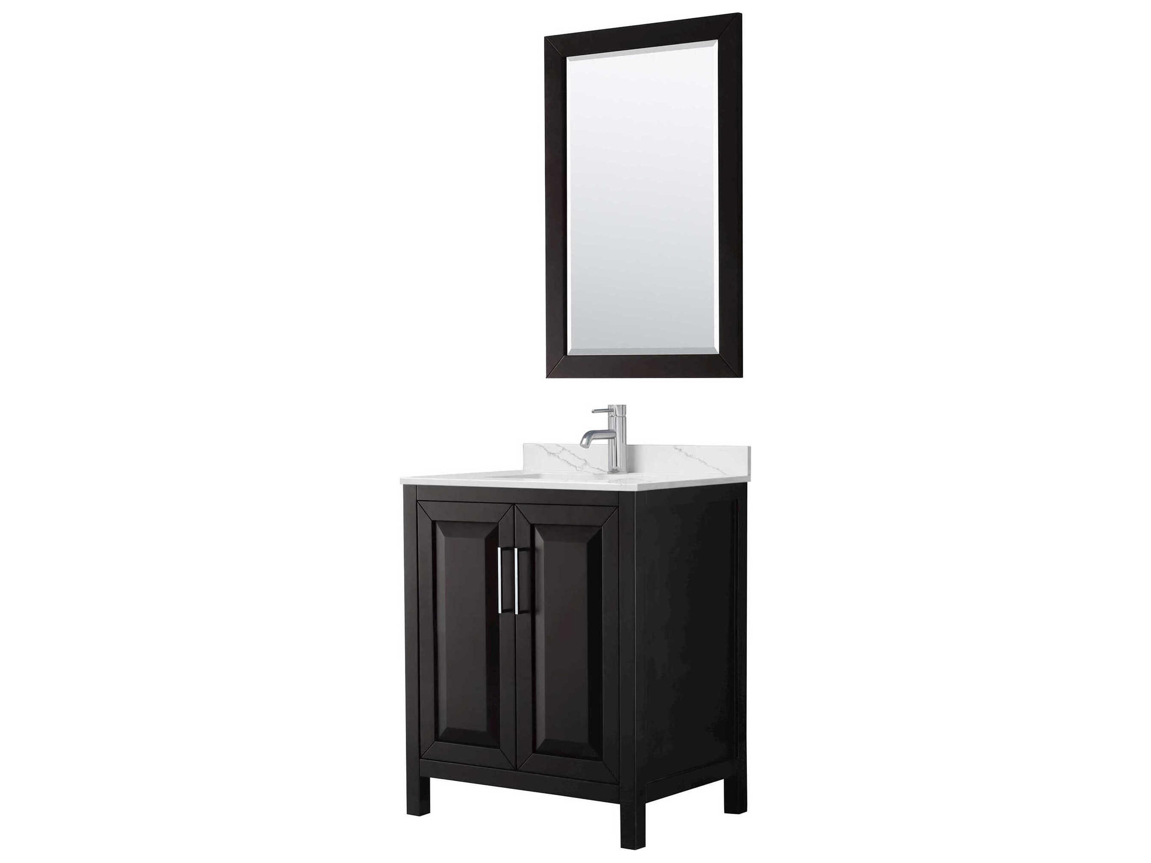 Daria 30" Dark Espresso Vanity with 24" Mirror