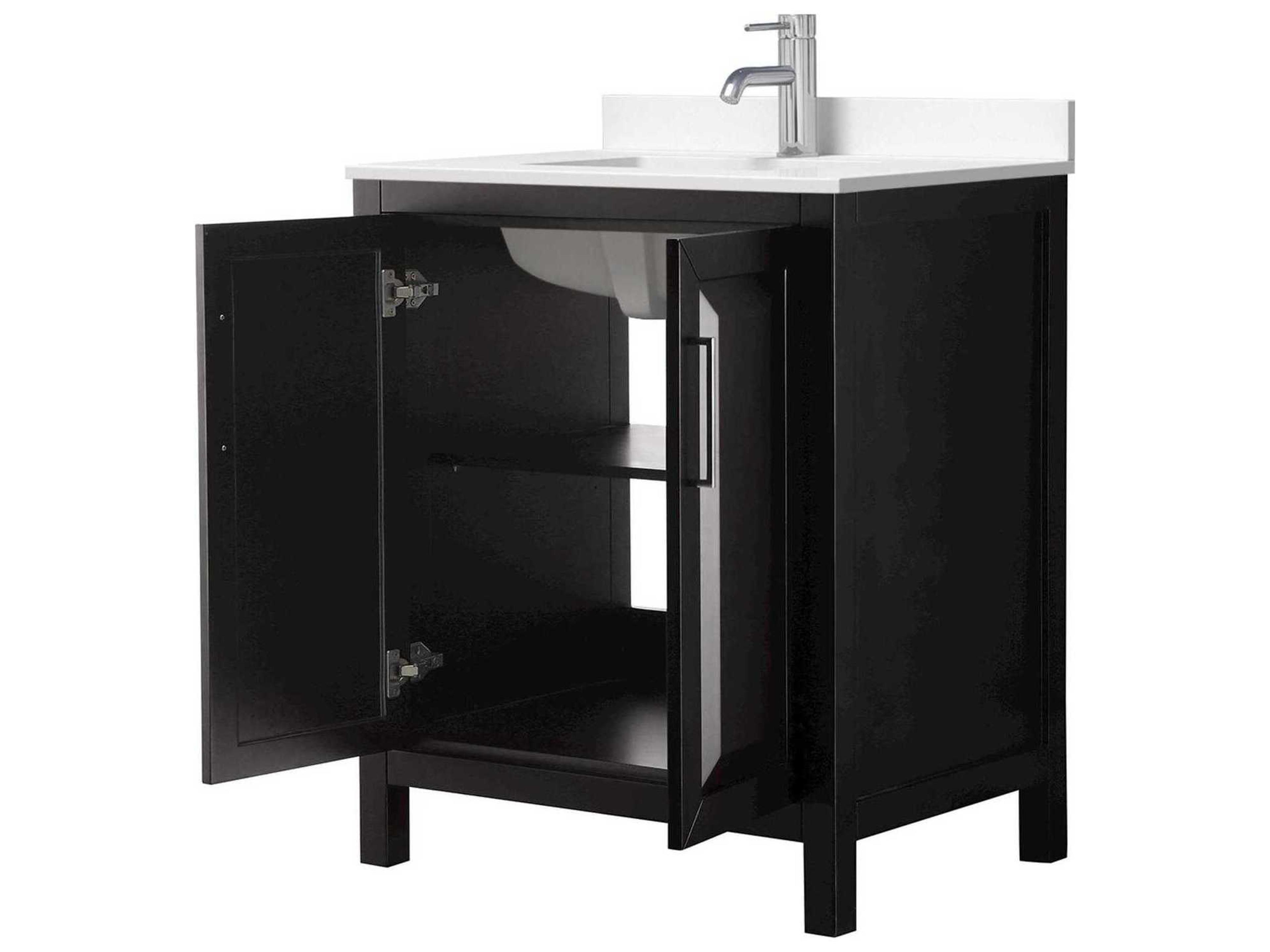 Wyndham Collection Daria 30" Dark Espresso Vanity