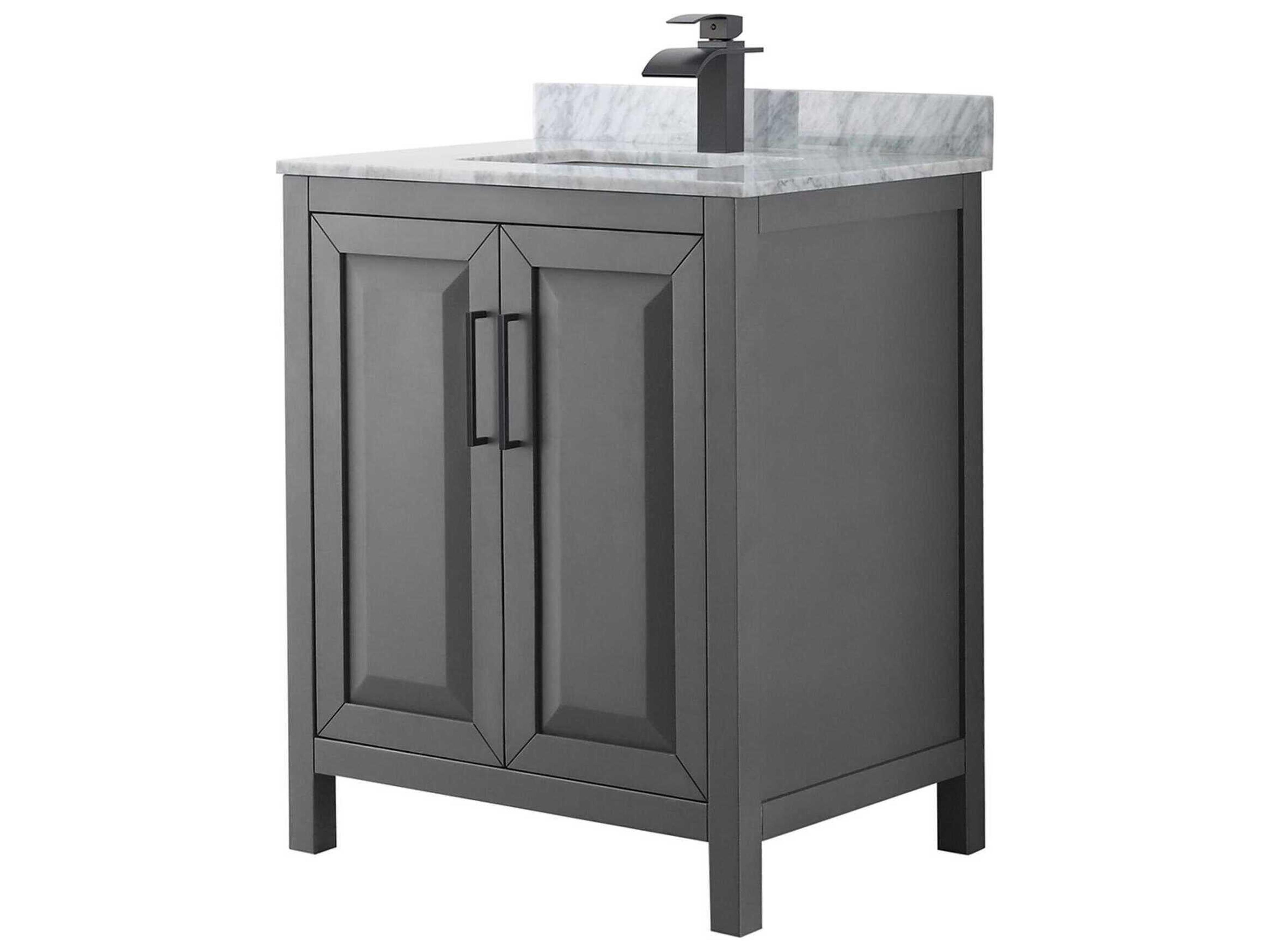 Wyndham Collection Daria 30" Dark Gray Vanity