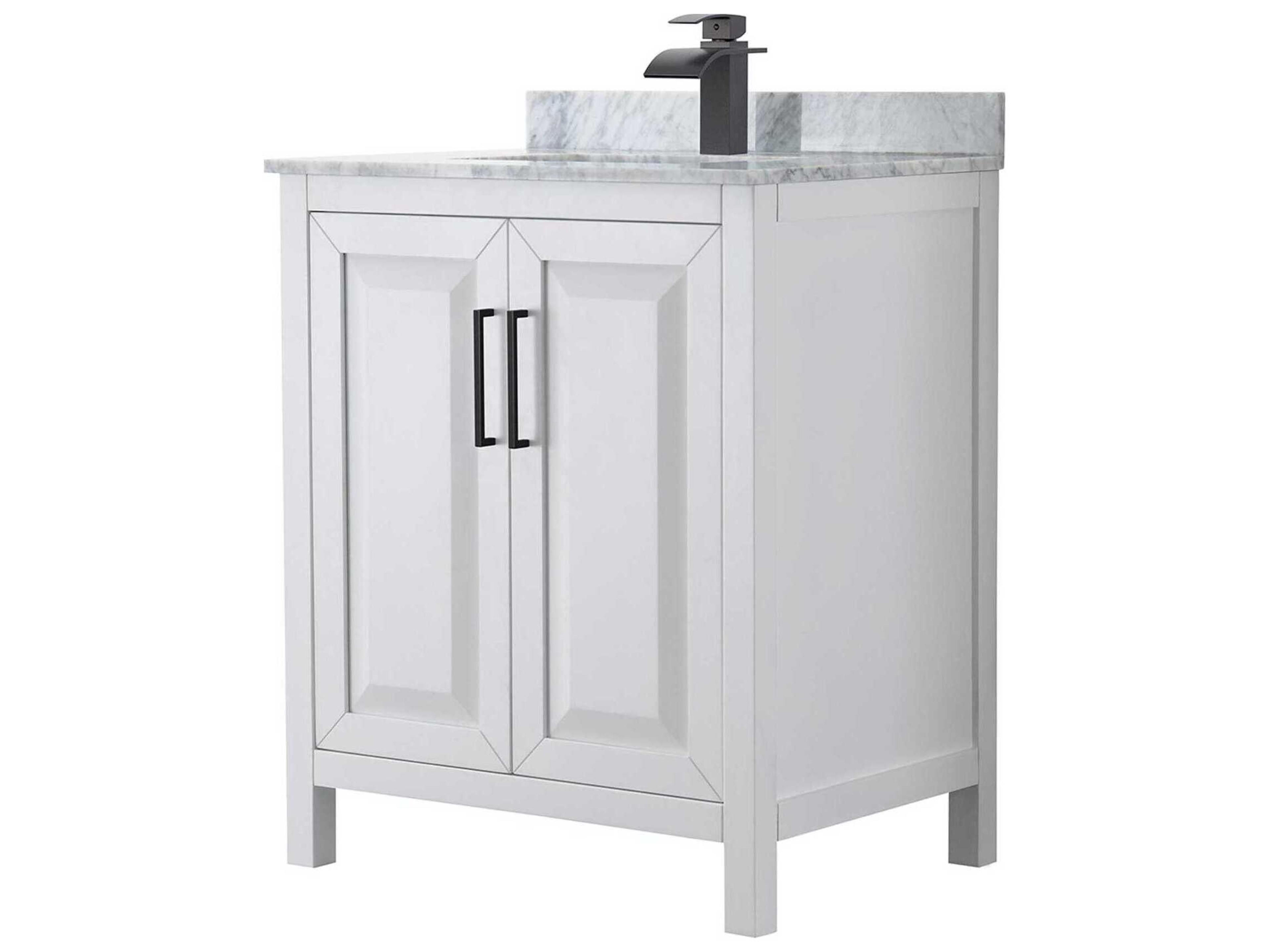 Wyndham Collection Daria 30" White Vanity