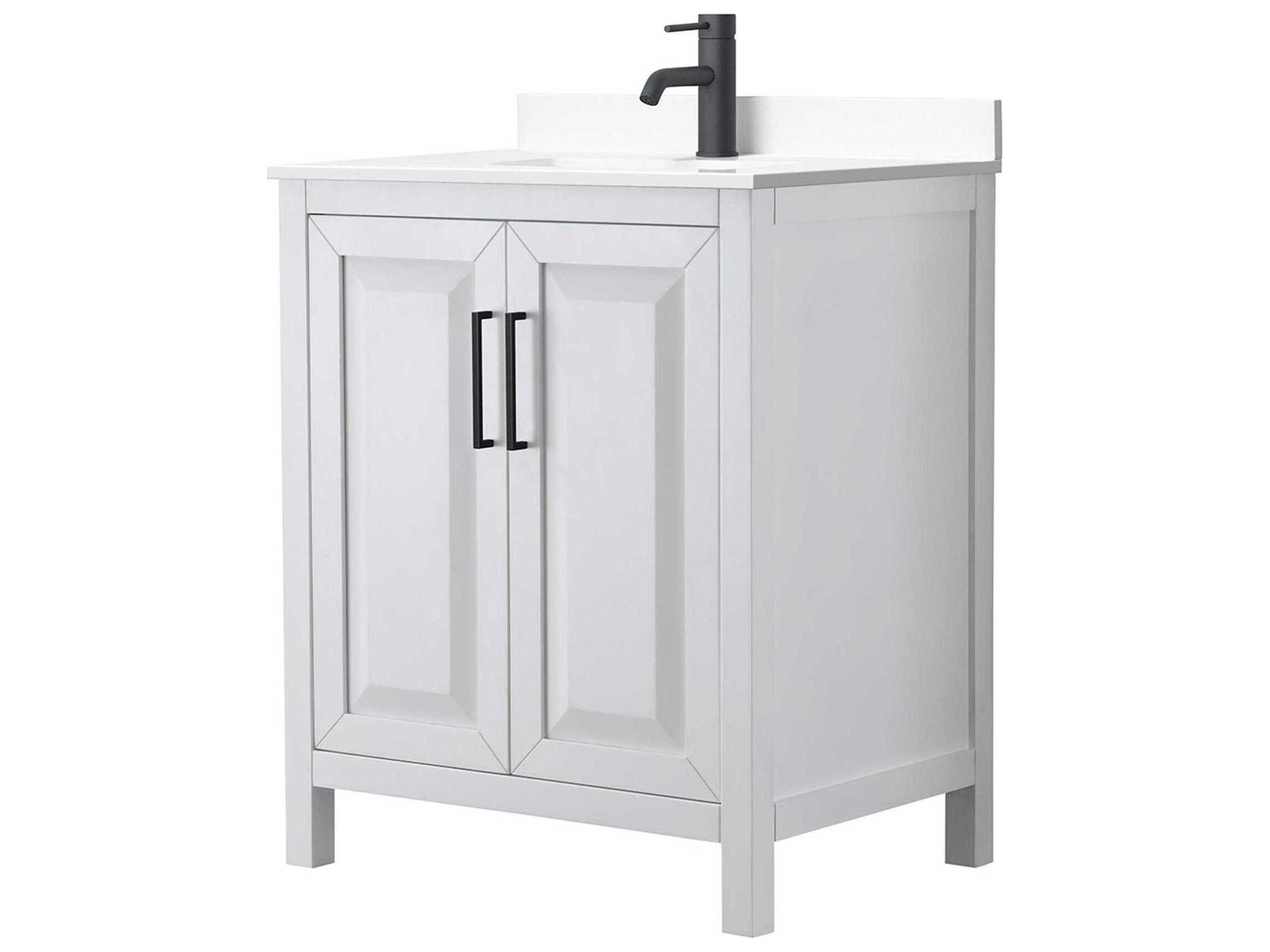 Wyndham Collection Daria 30" White Vanity