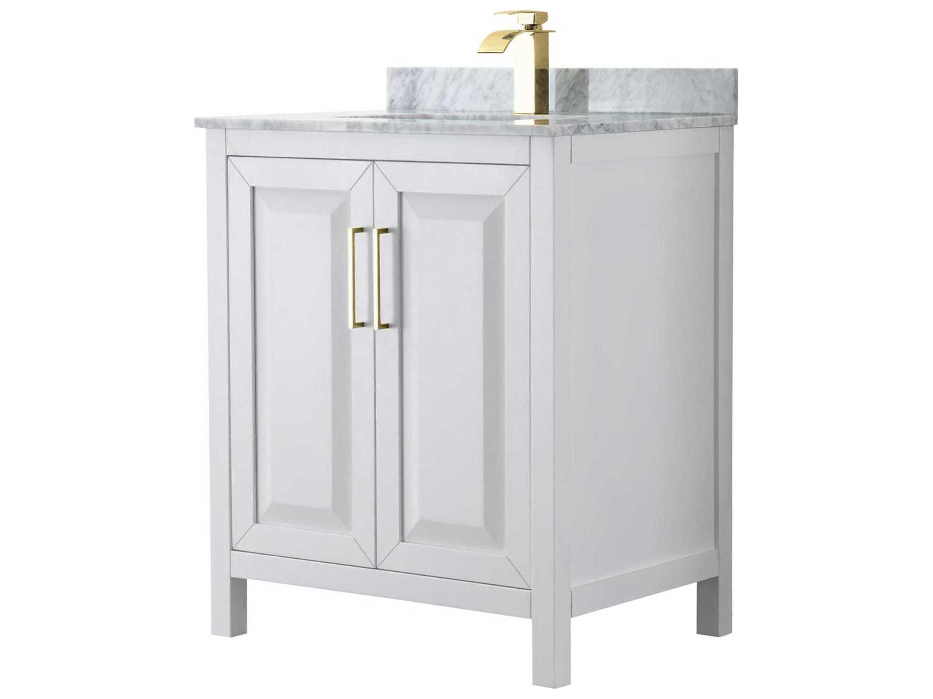 Wyndham Collection Daria 30" White Vanity