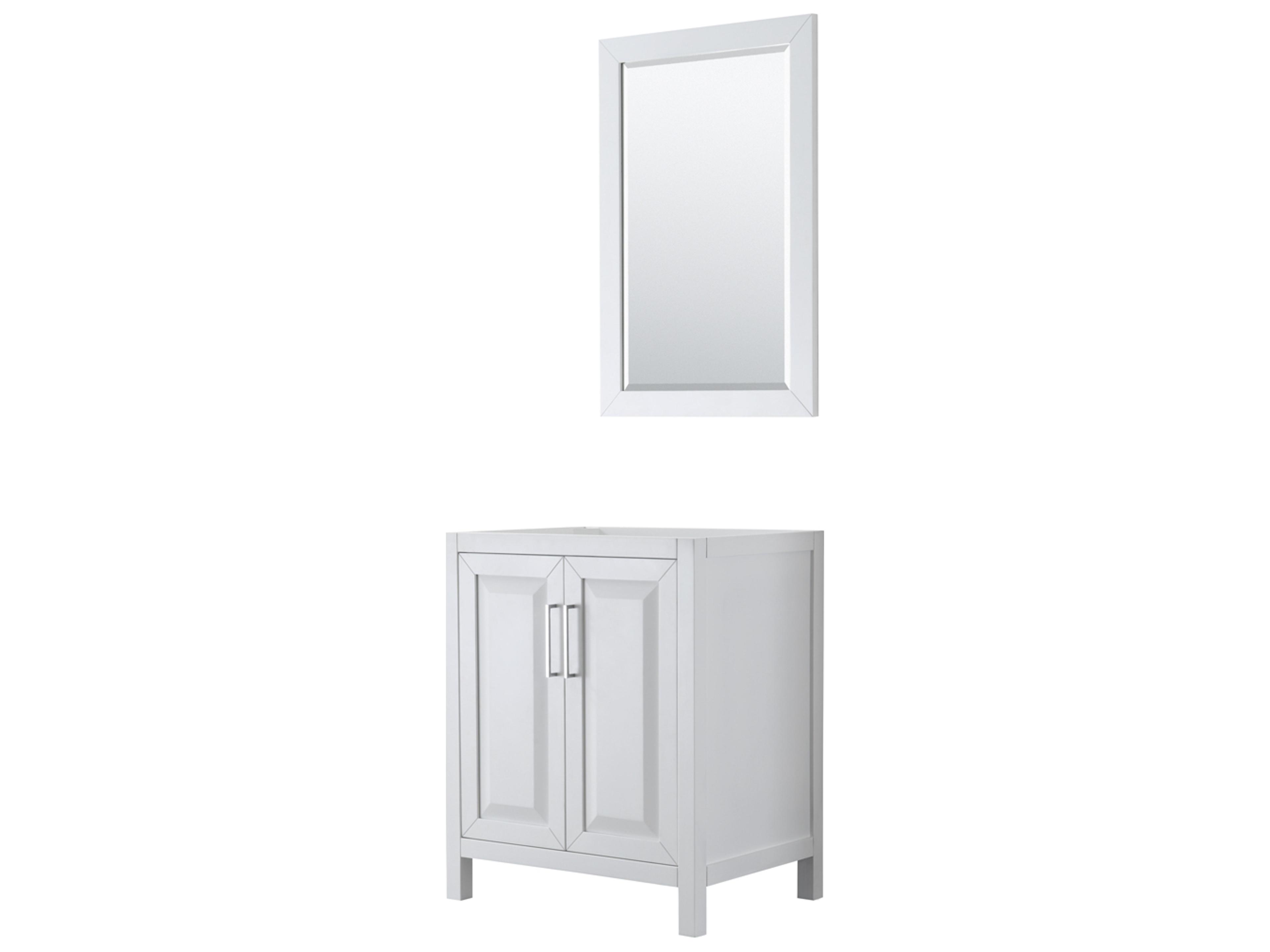 Daria 29" White Vanity with 24" Mirror