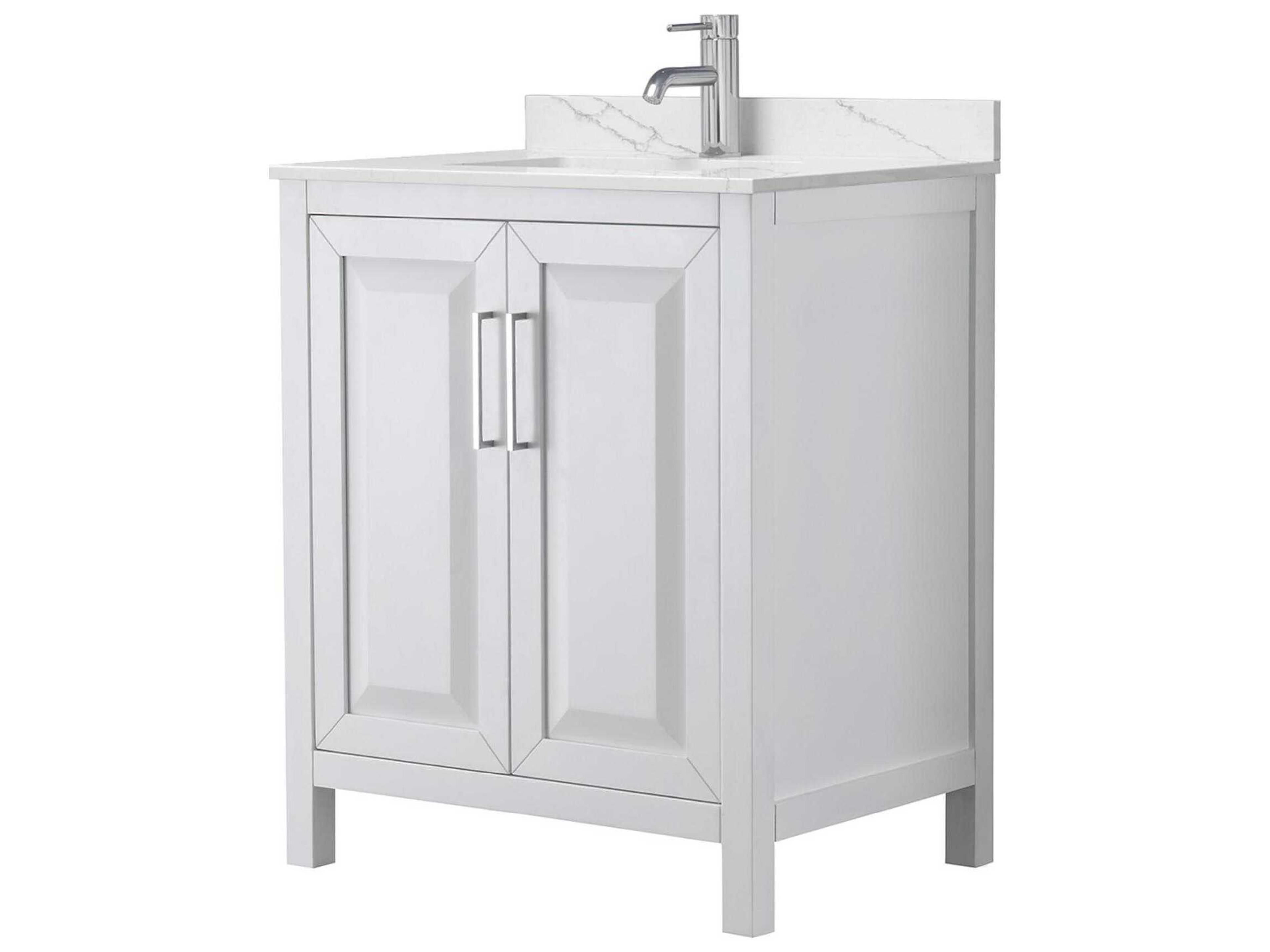 Wyndham Collection Daria 30" White Vanity