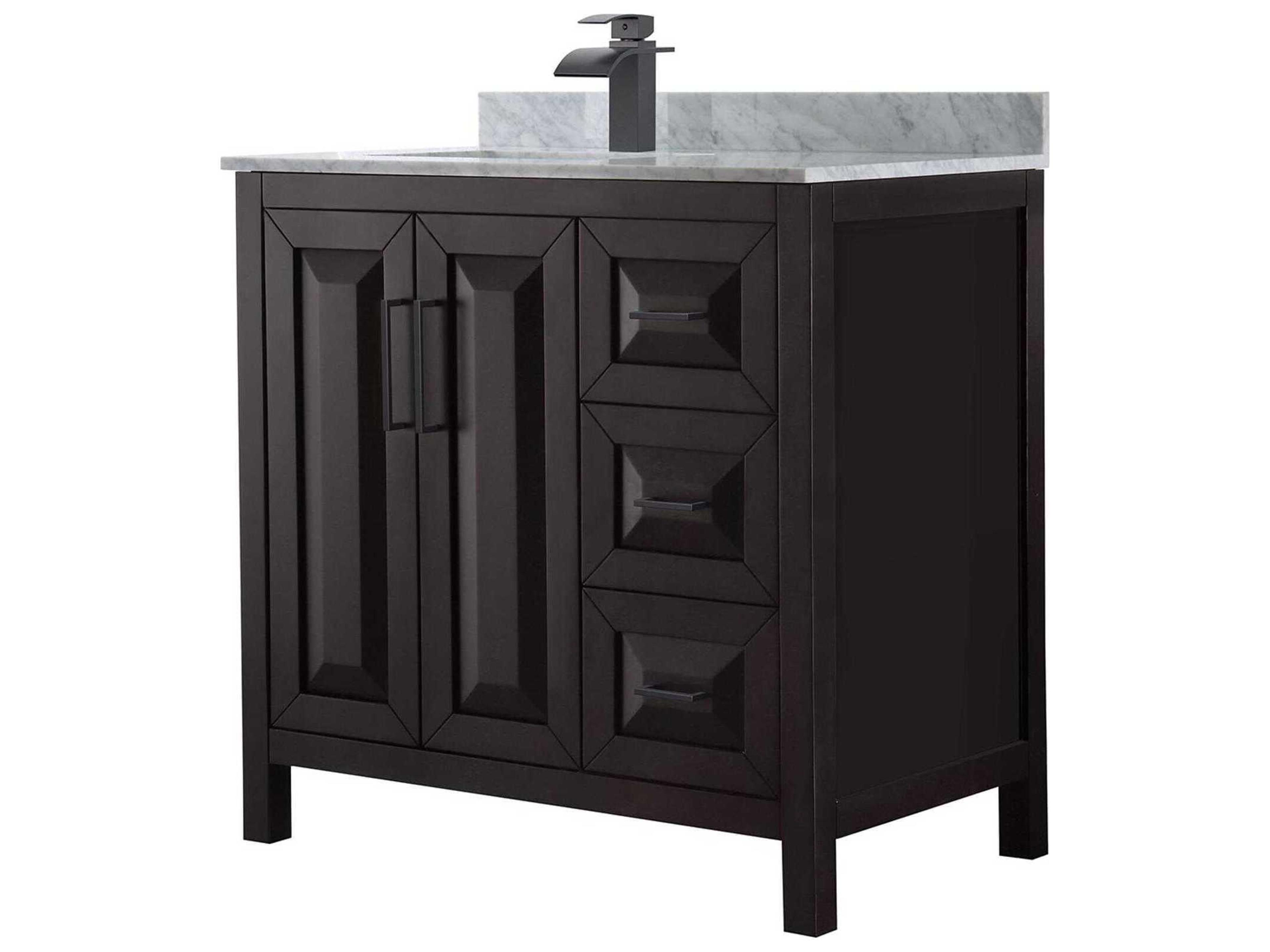 Wyndham Collection Daria 36" Dark Espresso Vanity