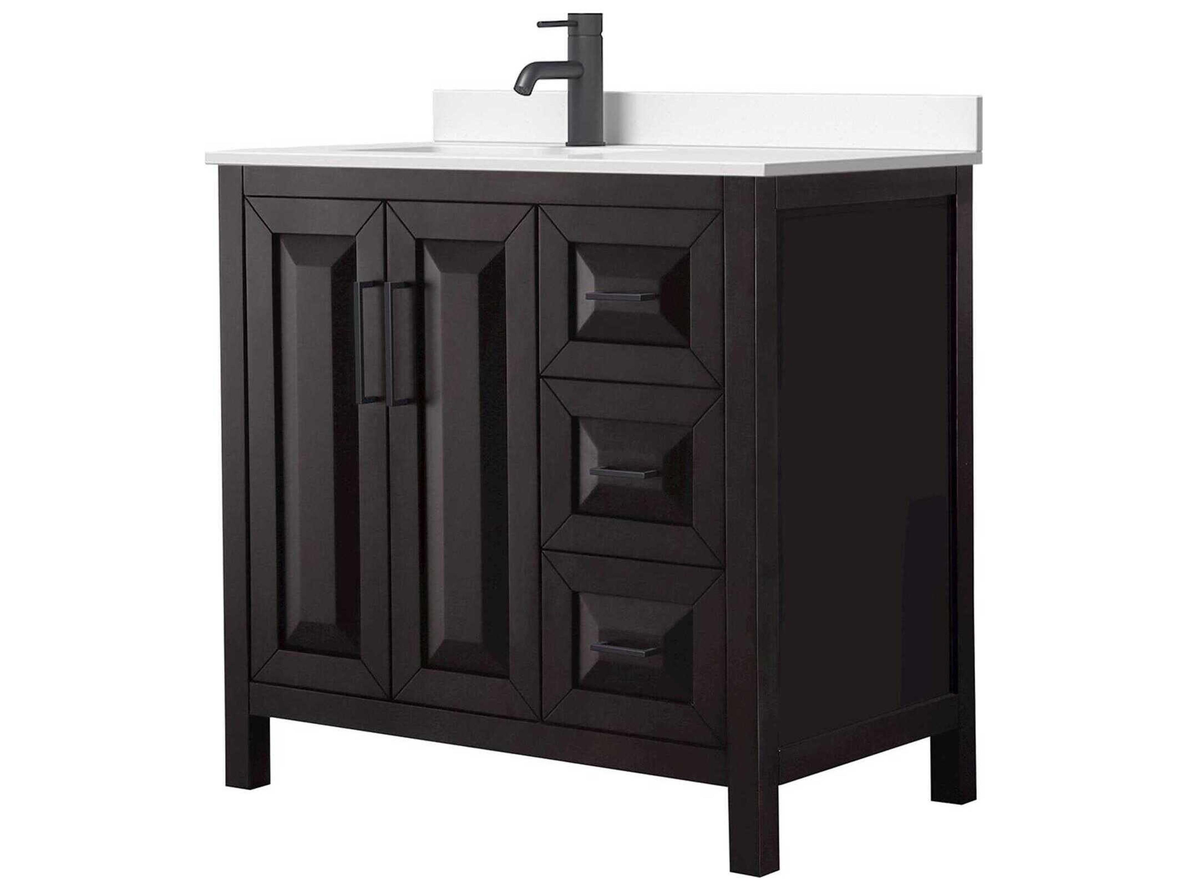 Wyndham Collection Daria 36" Dark Espresso Vanity