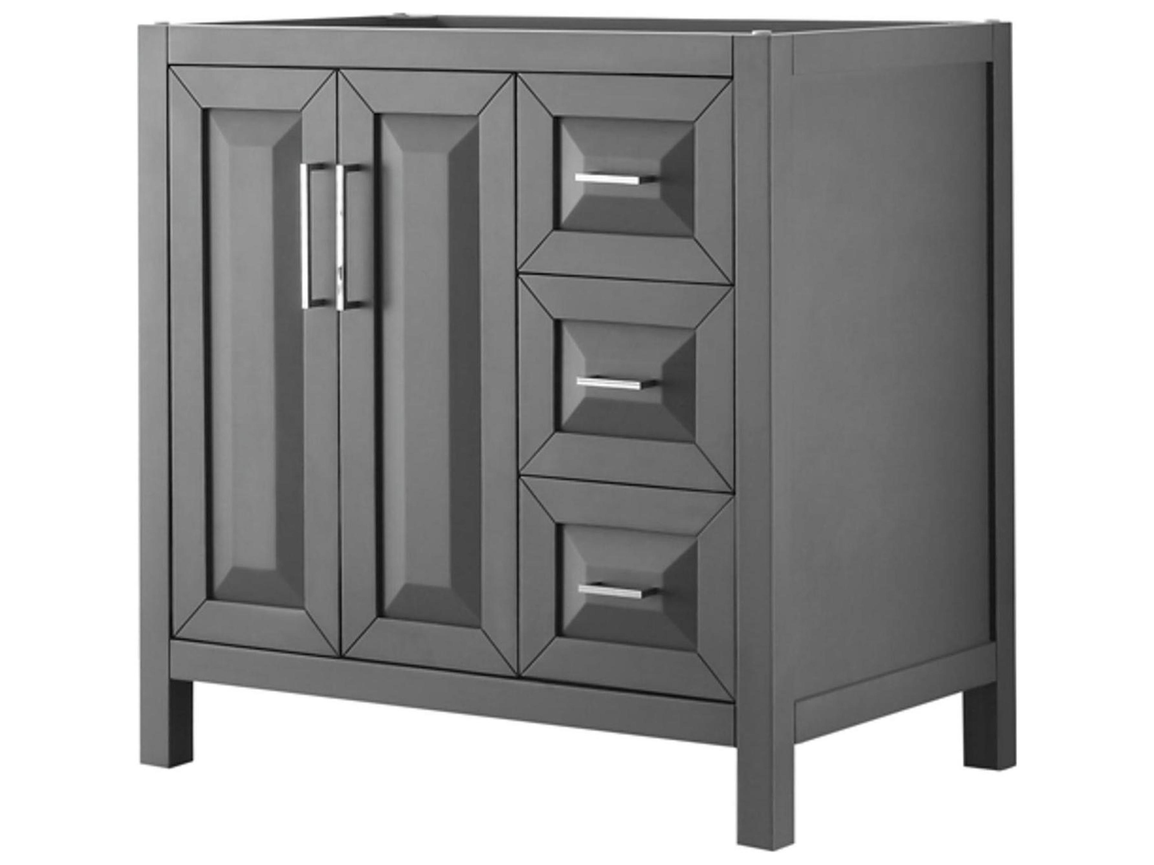 Wyndham Collection Daria 35" Dark Gray Vanity