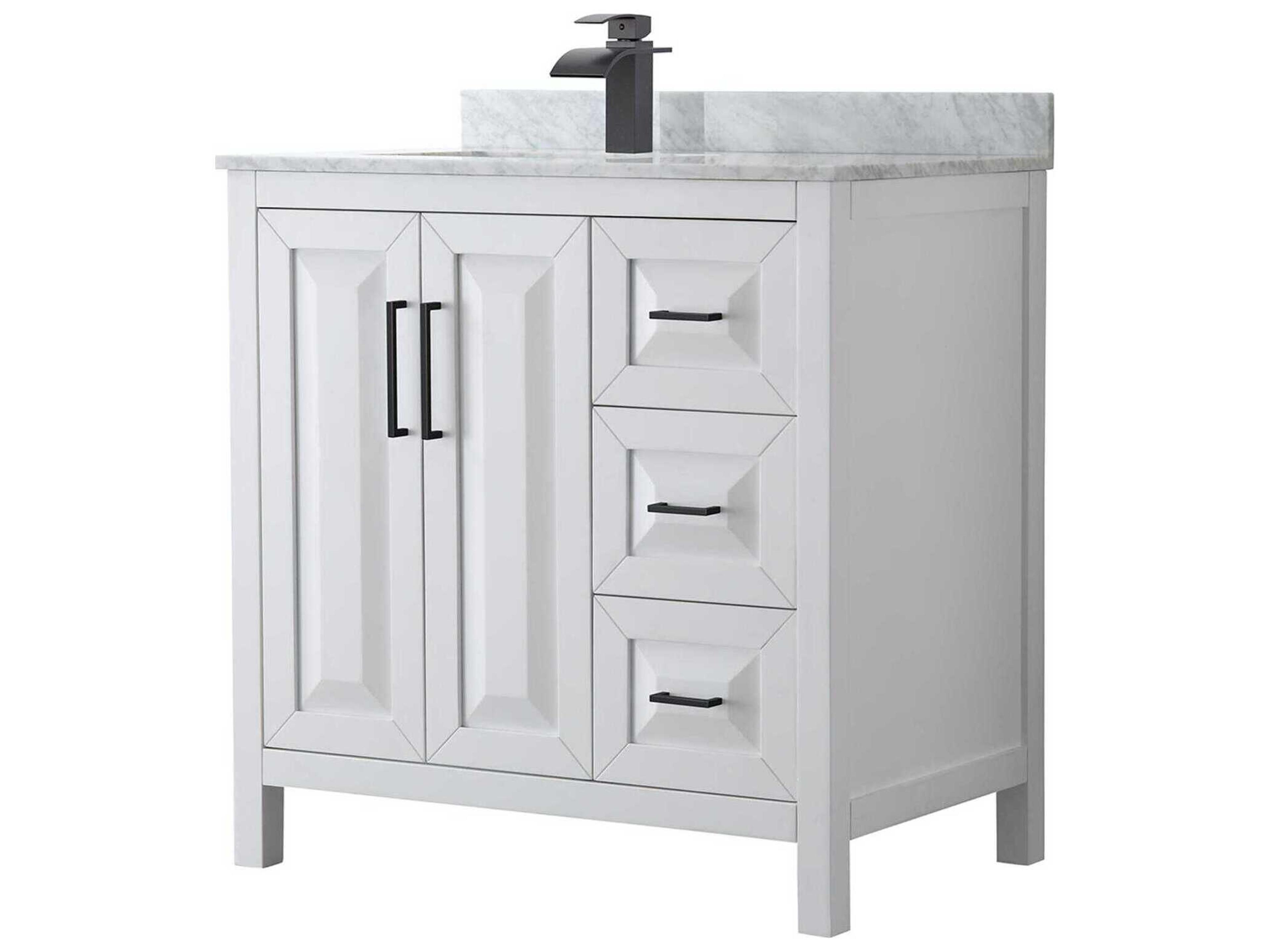 Wyndham Collection Daria 36" White Vanity