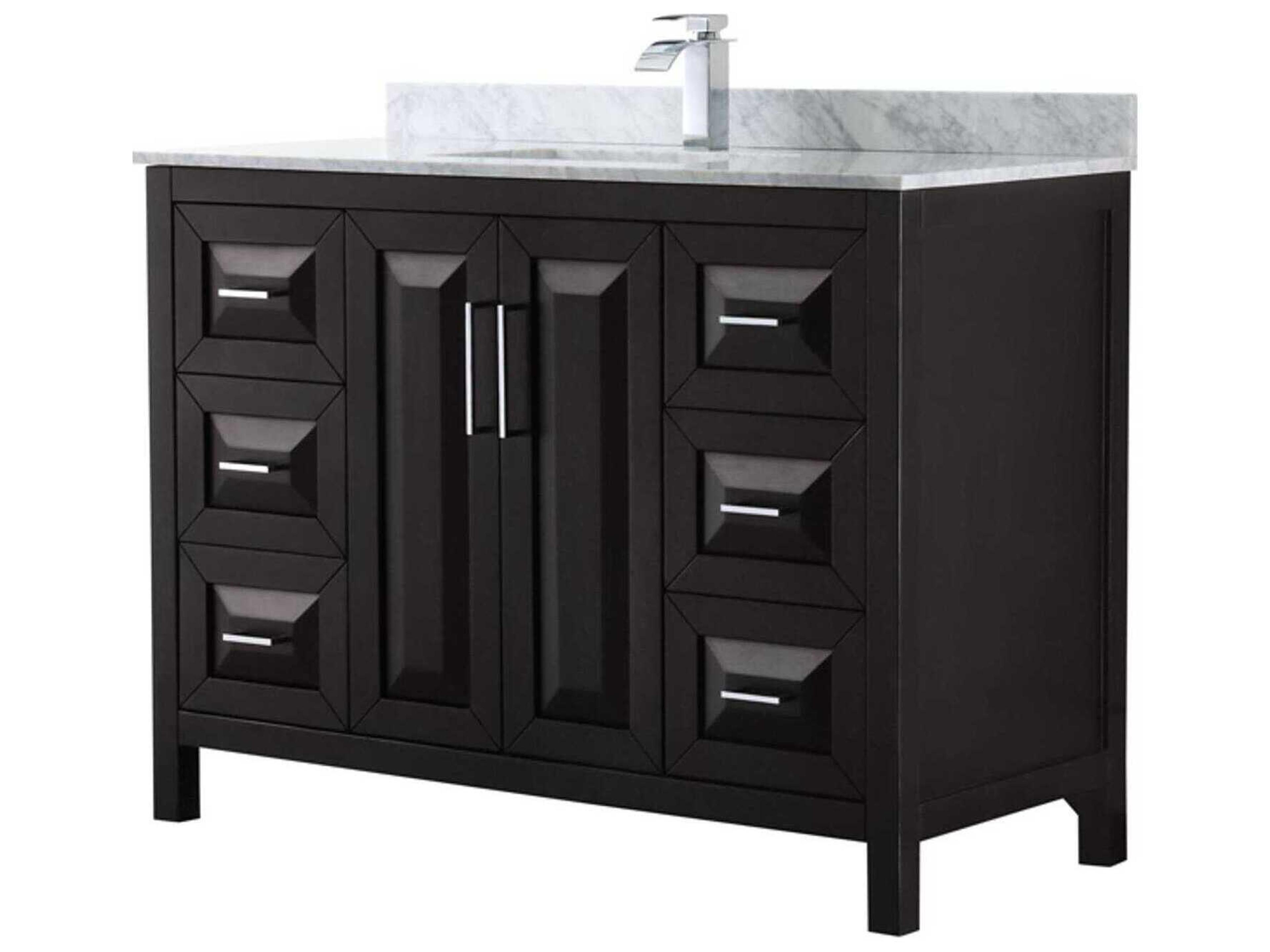 Wyndham Collection Daria 48" Dark Espresso Vanity