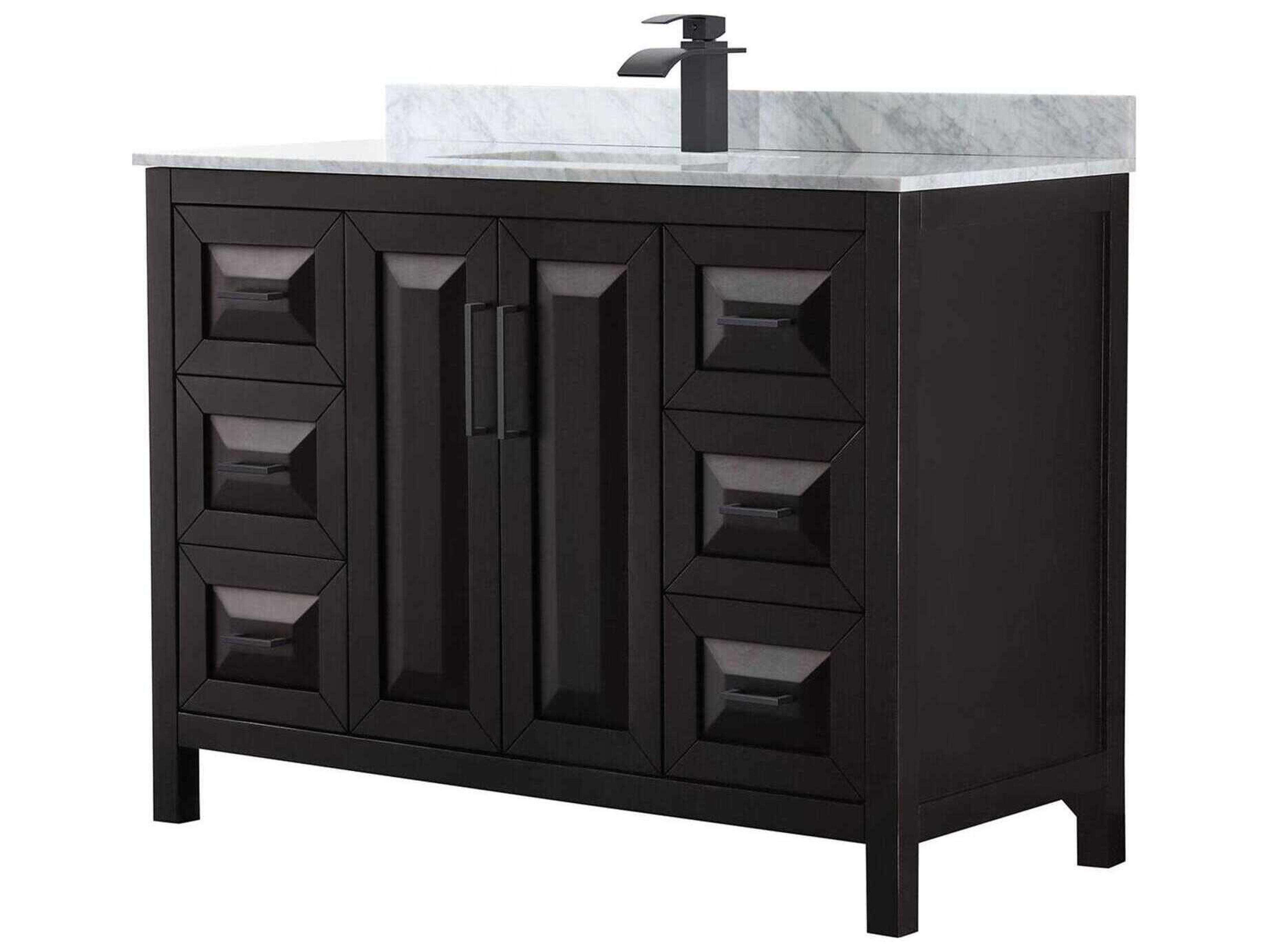 Wyndham Collection Daria 48" Dark Espresso Vanity