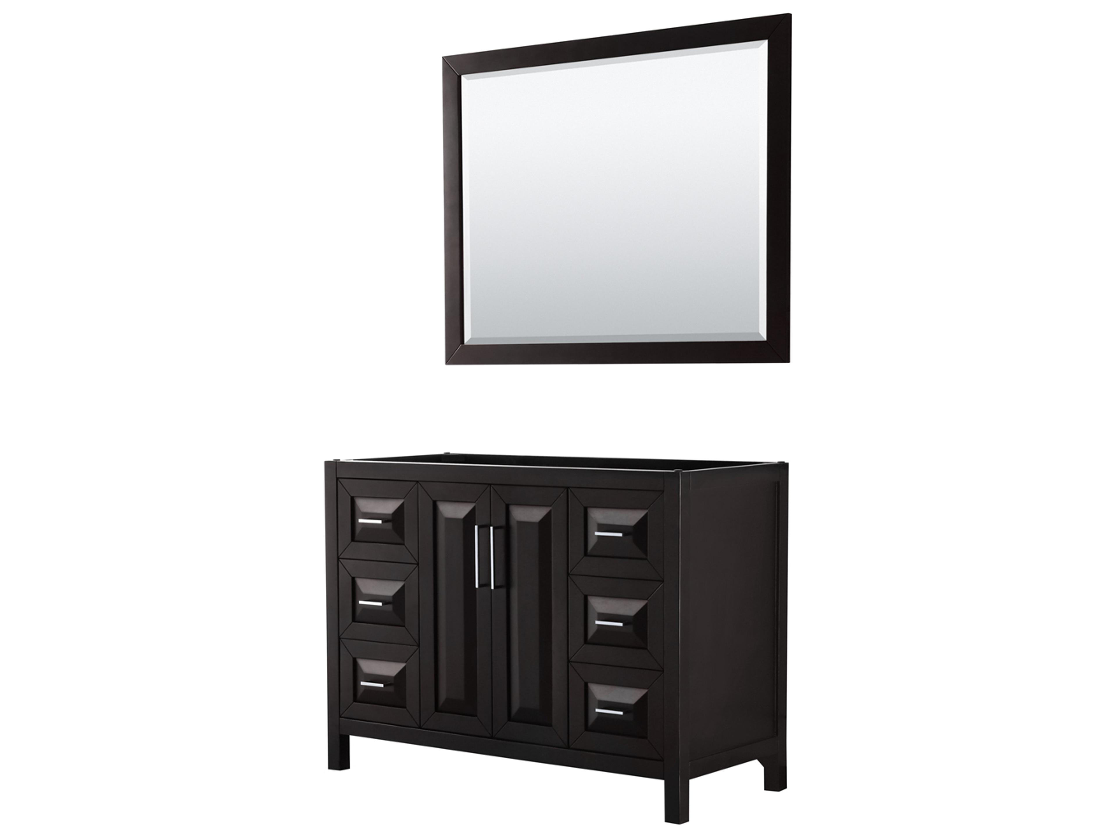 Daria 47" Dark Espresso Vanity with 46" Mirror