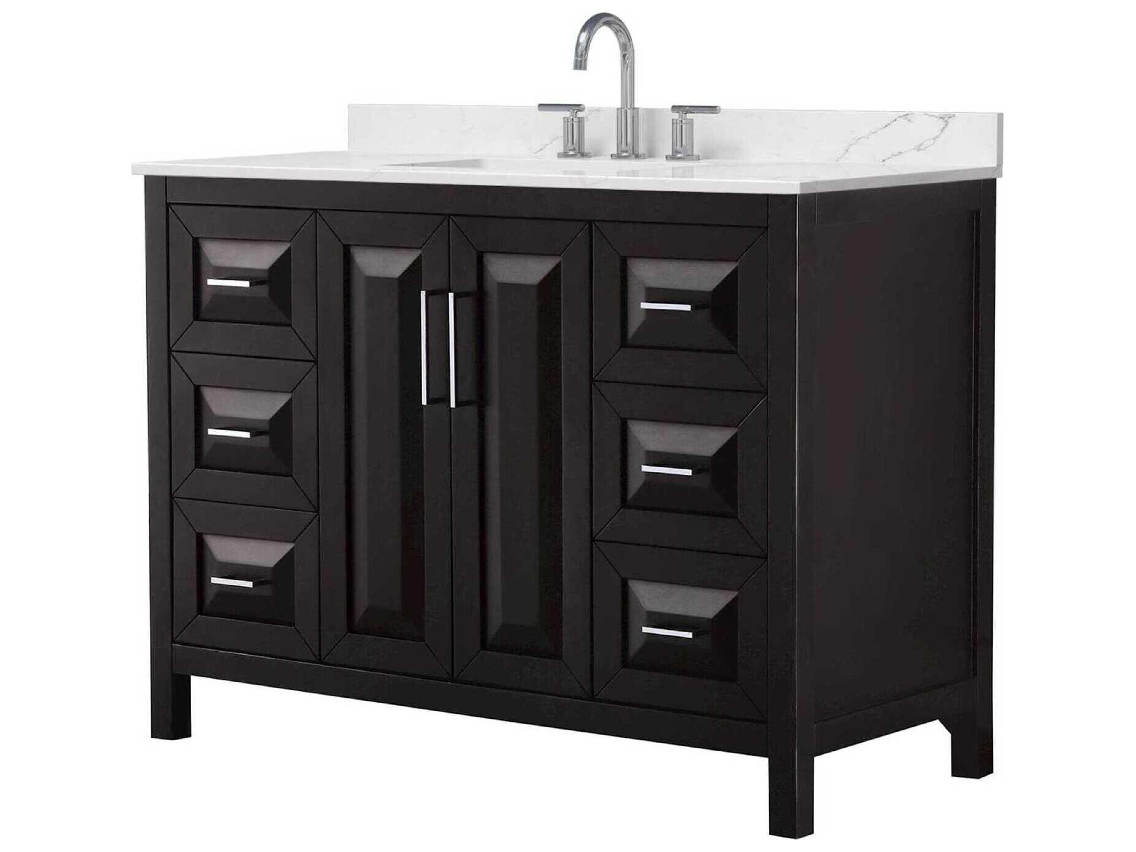 Wyndham Collection Daria 48" Dark Espresso Vanity