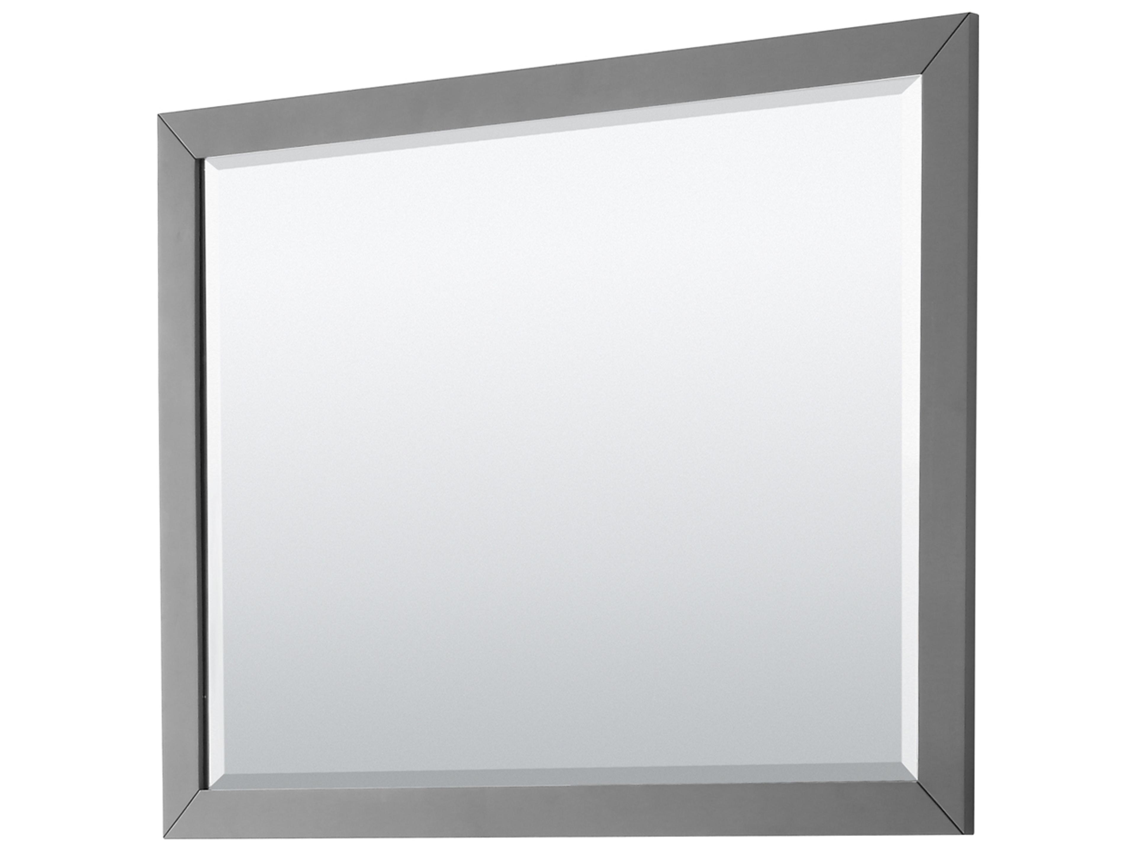 Wyndham Collection Daria 47" Dark Gray Vanity with 46" Mirror