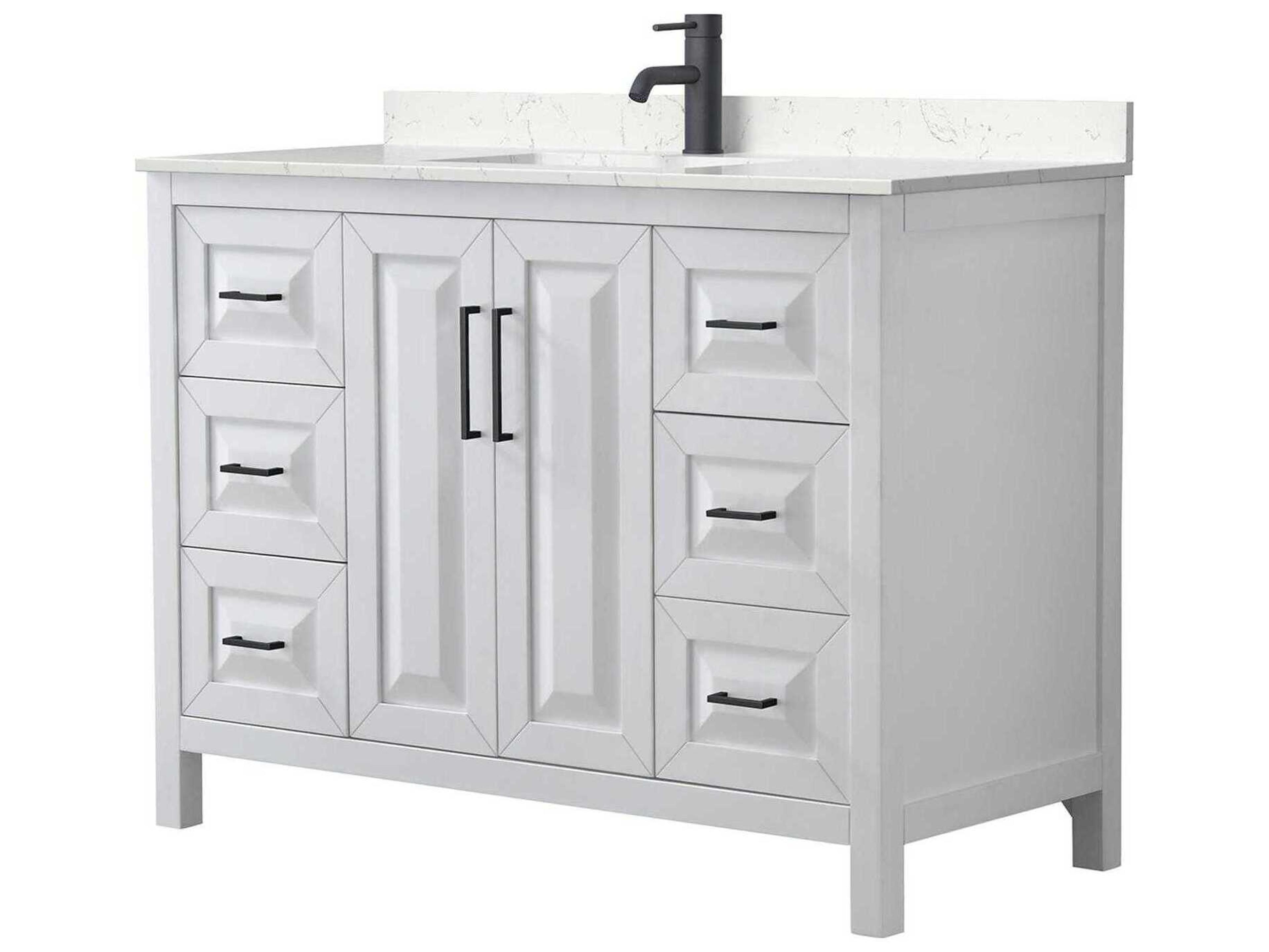 Daria 48" White Vanity