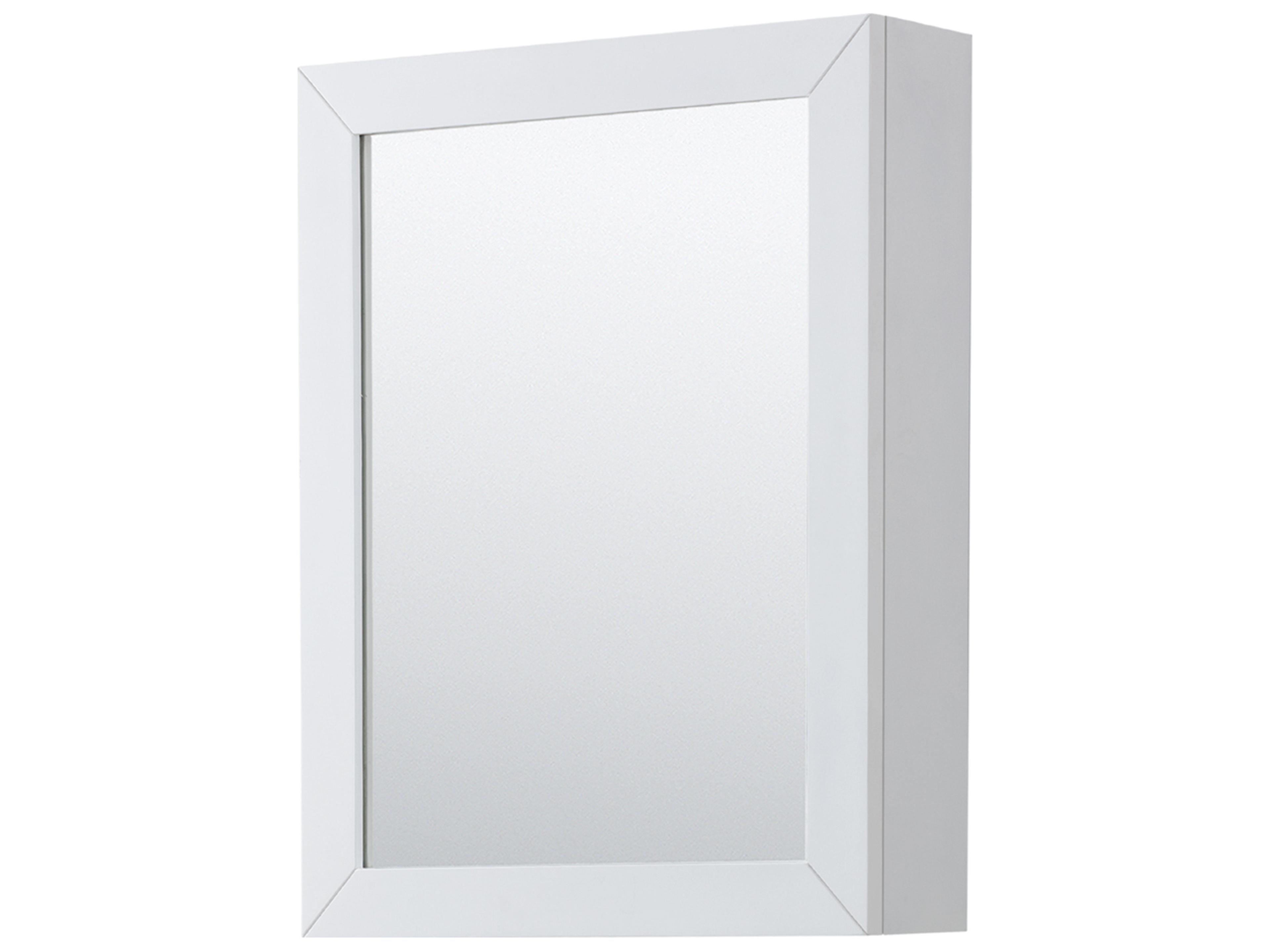 Wyndham Collection Daria 47" White Vanity with Medicine Cabinet