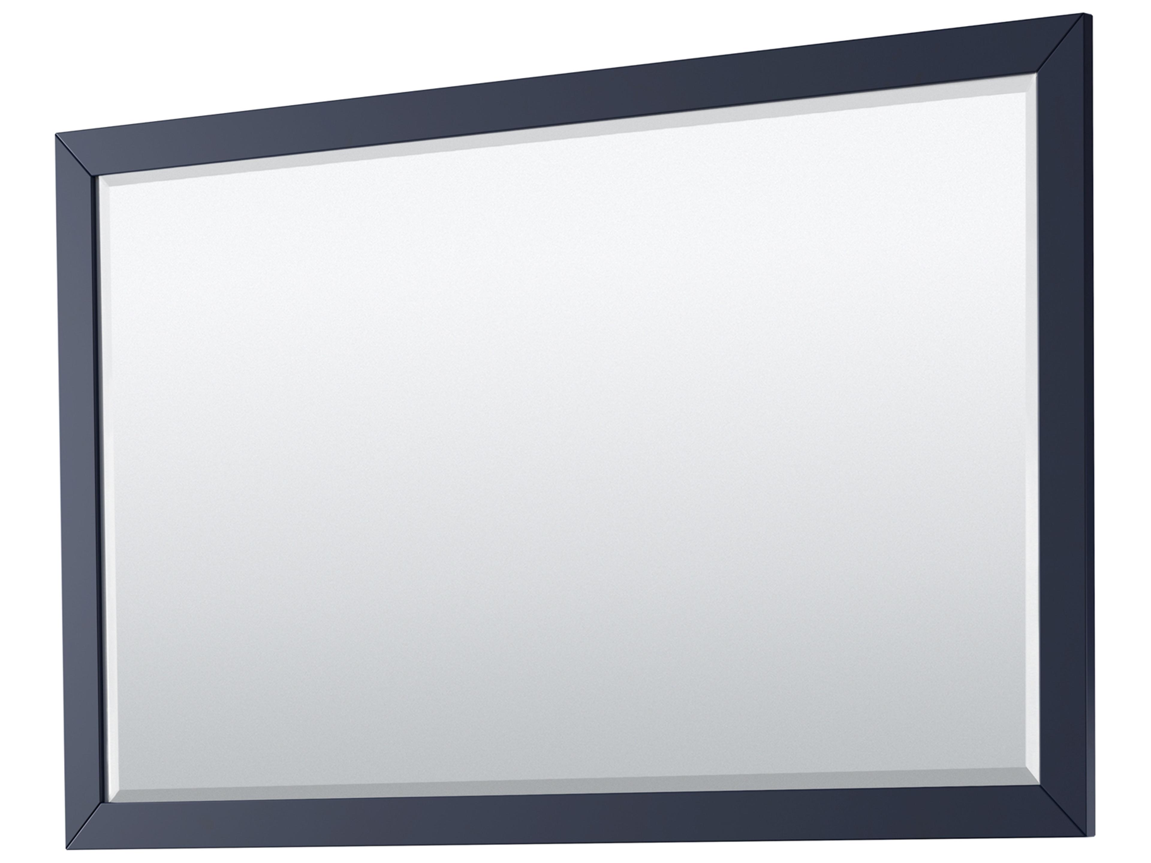 Wyndham Collection Daria 59" Dark Blue Vanity with 58" Mirror