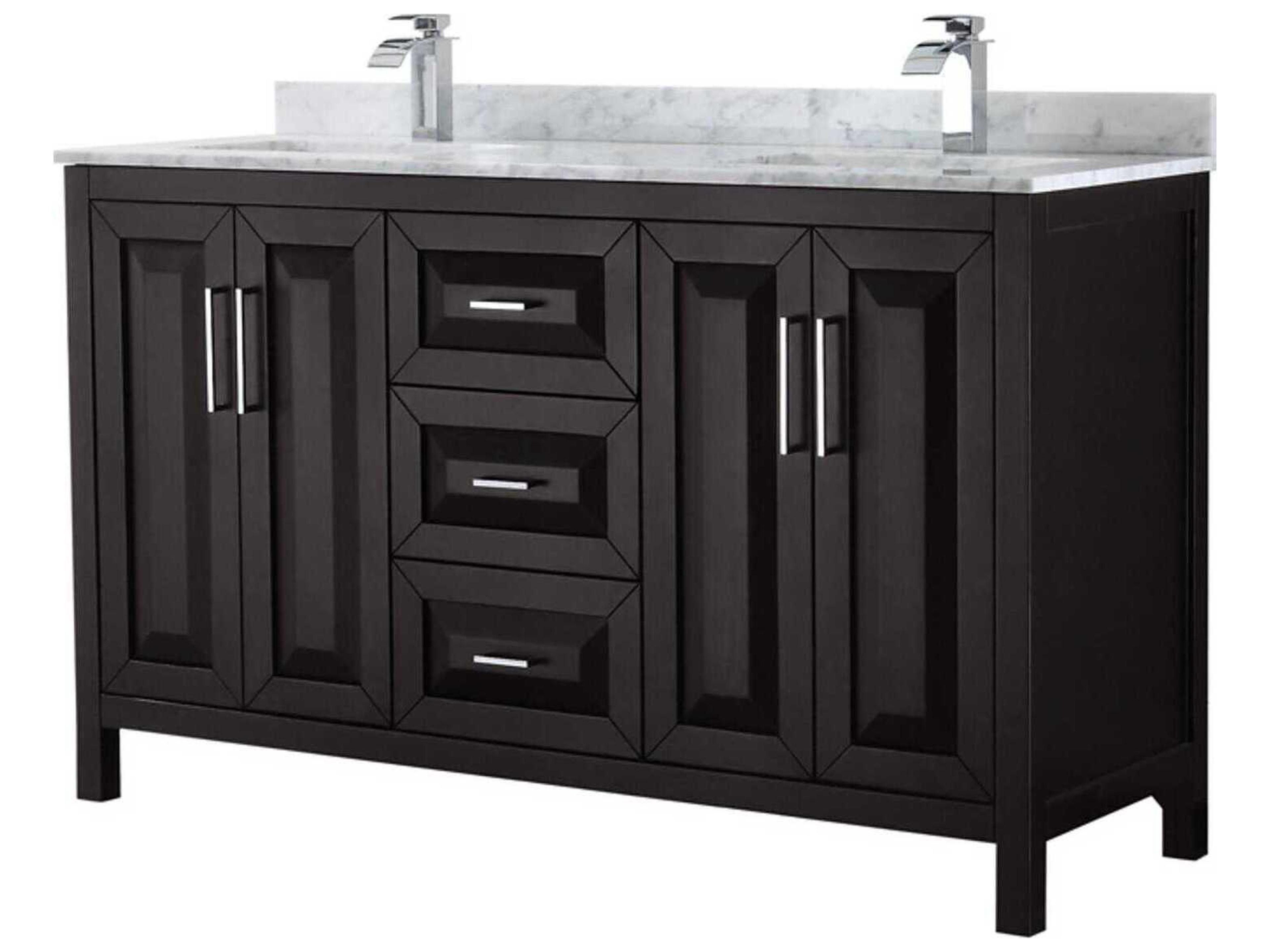 Wyndham Collection Daria 60" Dark Espresso Vanity