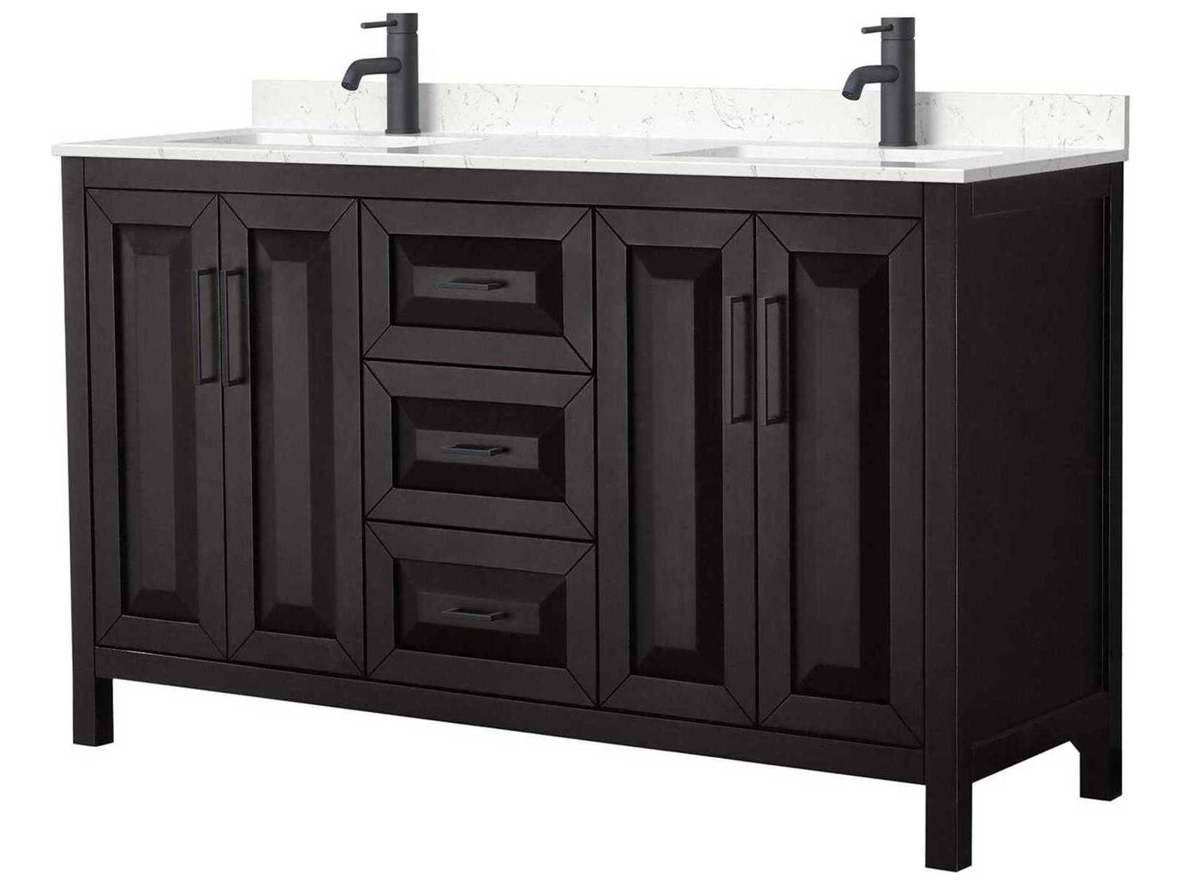 Wyndham Collection Daria 60" Dark Espresso Vanity