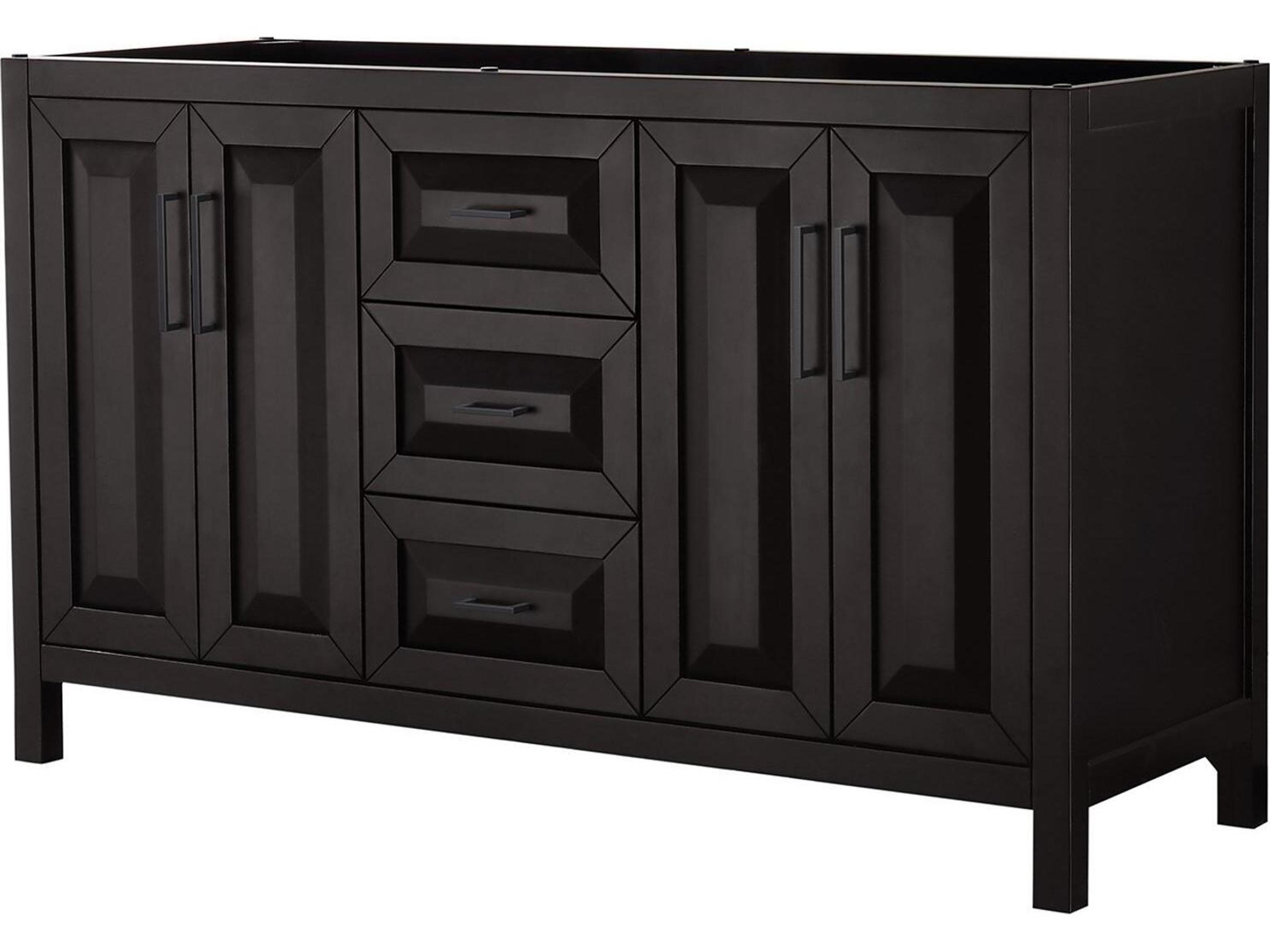 Wyndham Collection Daria 59" Dark Espresso Vanity