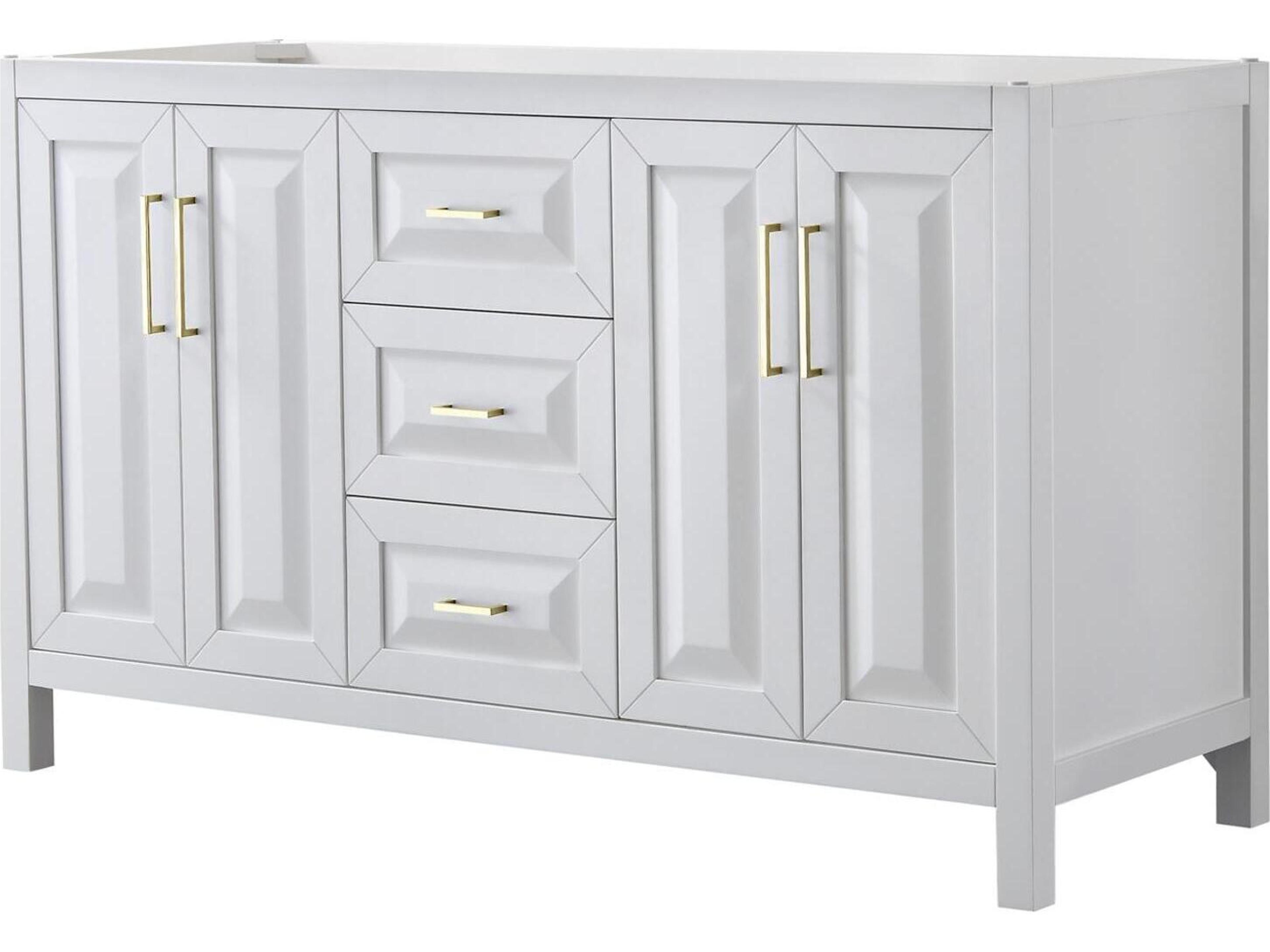 Wyndham Collection Daria 59" White Vanity