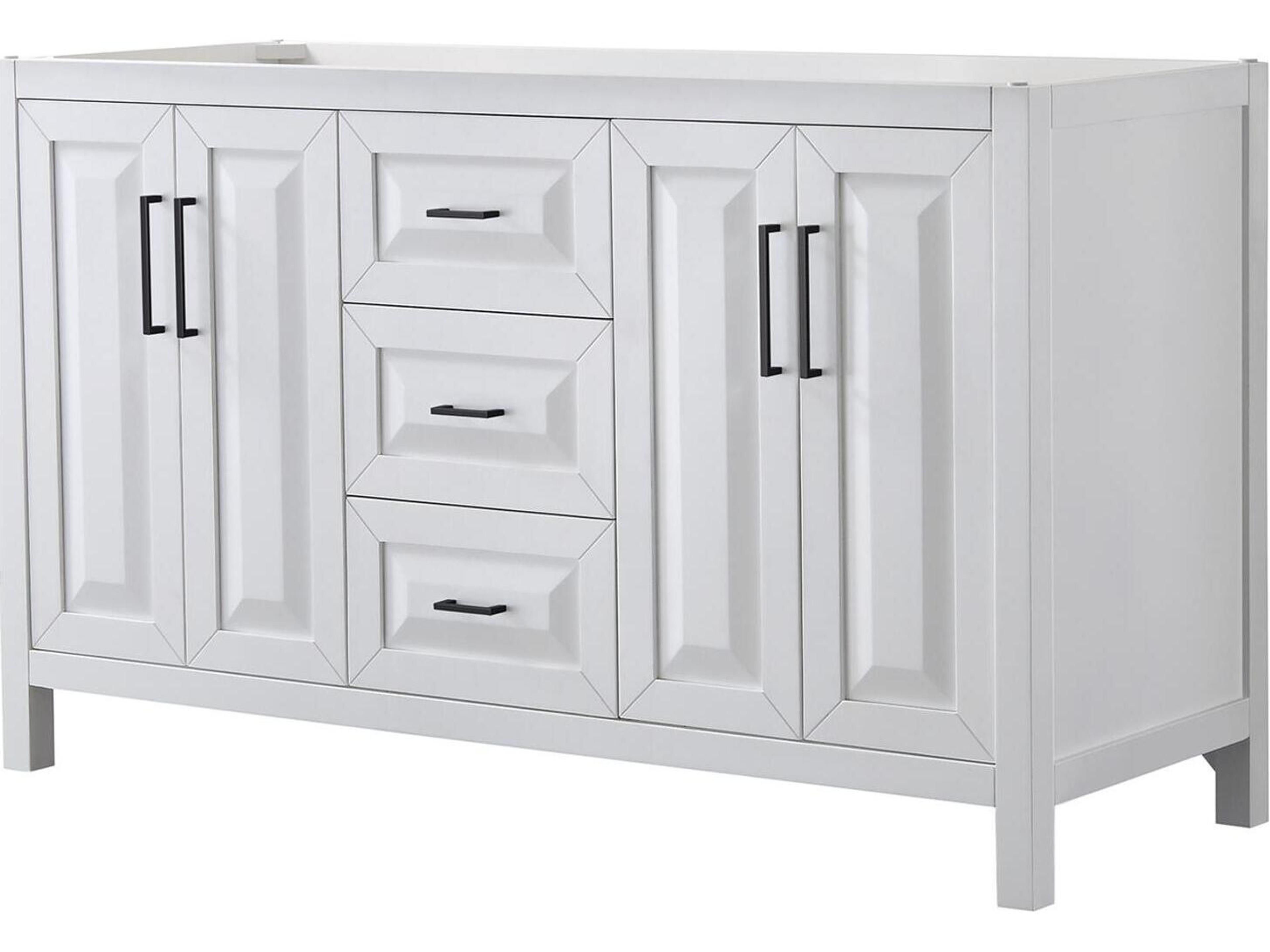 Wyndham Collection Daria 59" White Vanity