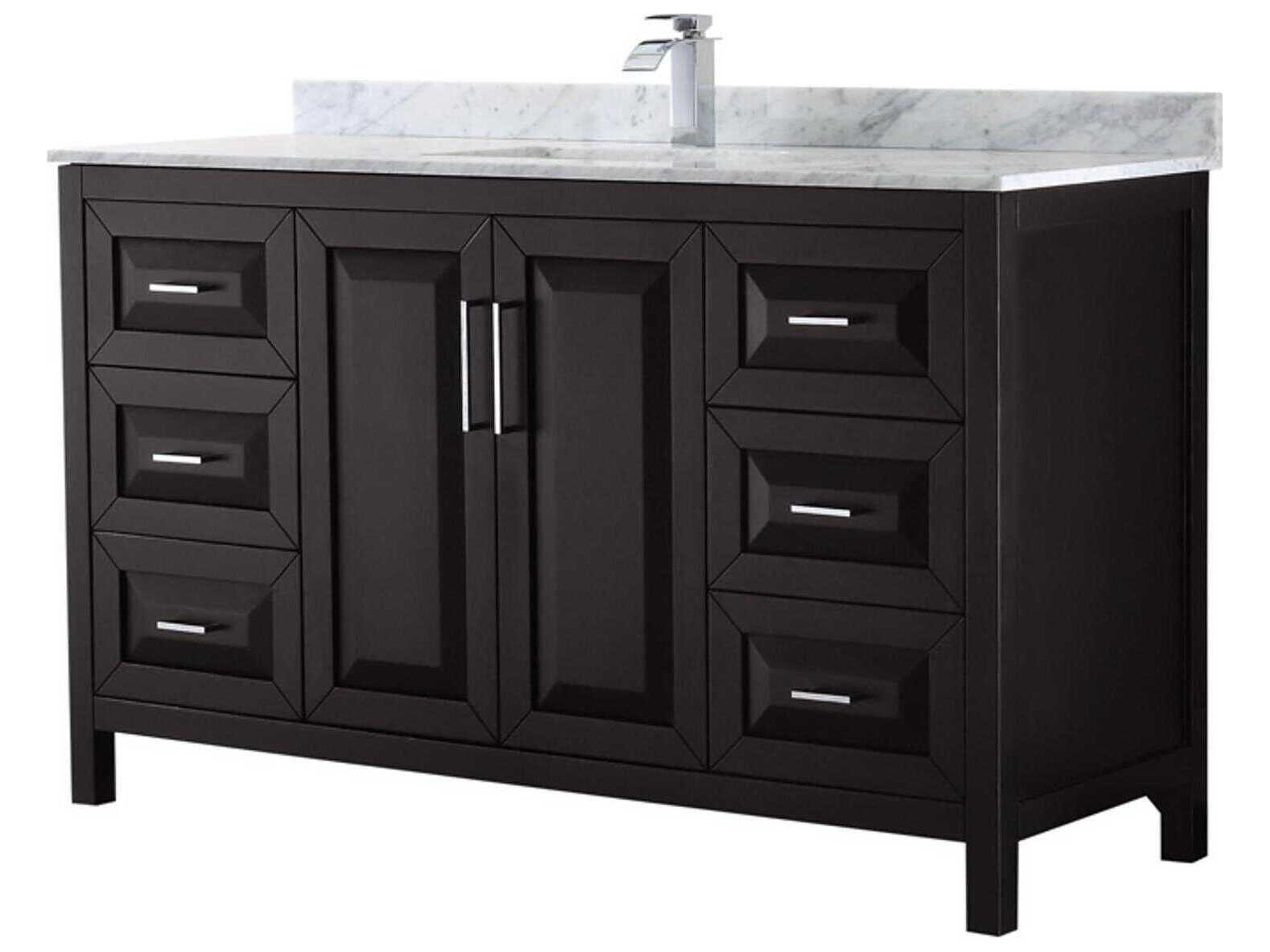 Wyndham Collection Daria 60" Dark Espresso Vanity