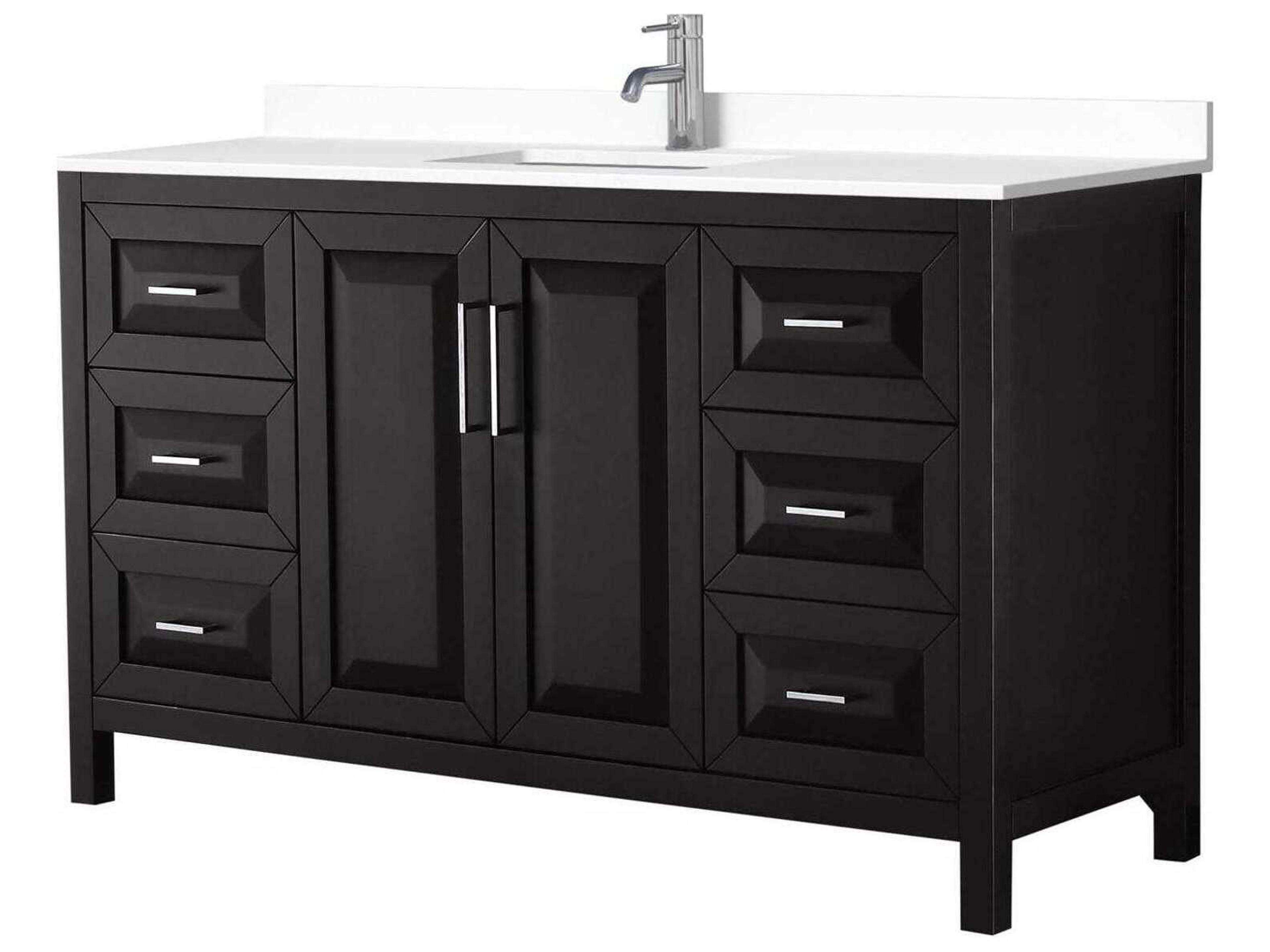 Wyndham Collection Daria 60" Dark Espresso Vanity