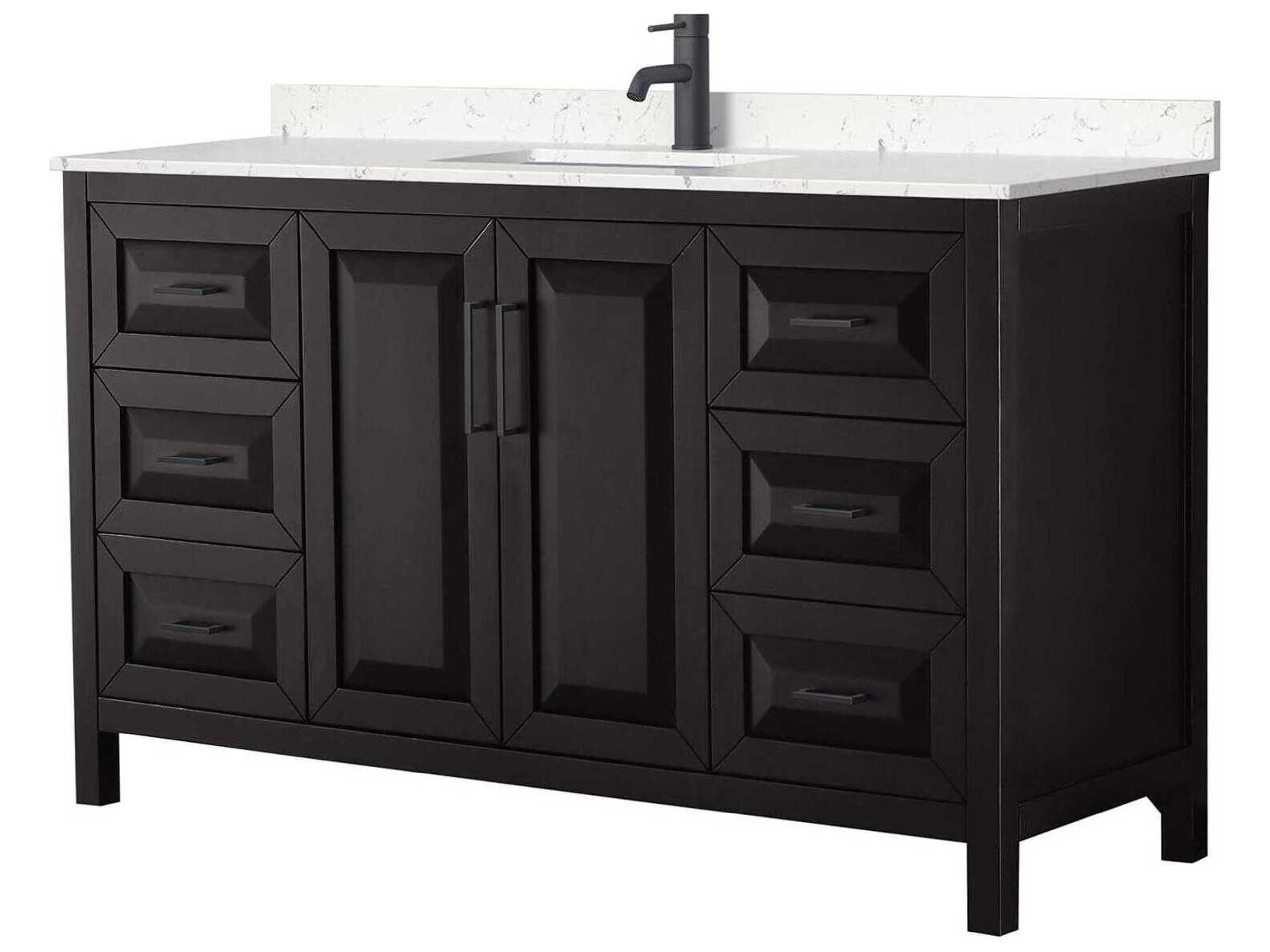 Wyndham Collection Daria 60" Dark Espresso Vanity