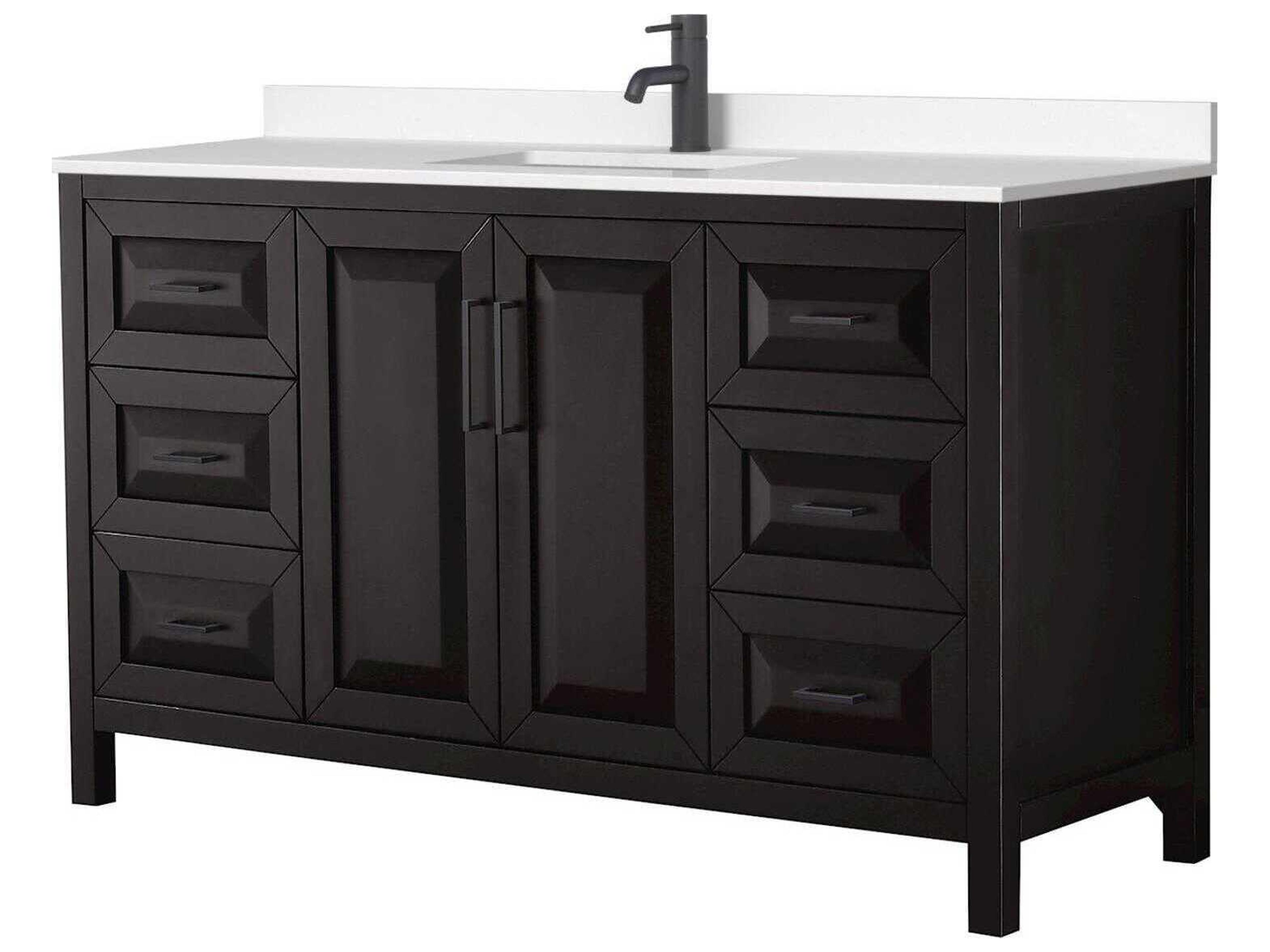 Wyndham Collection Daria 60" Dark Espresso Vanity