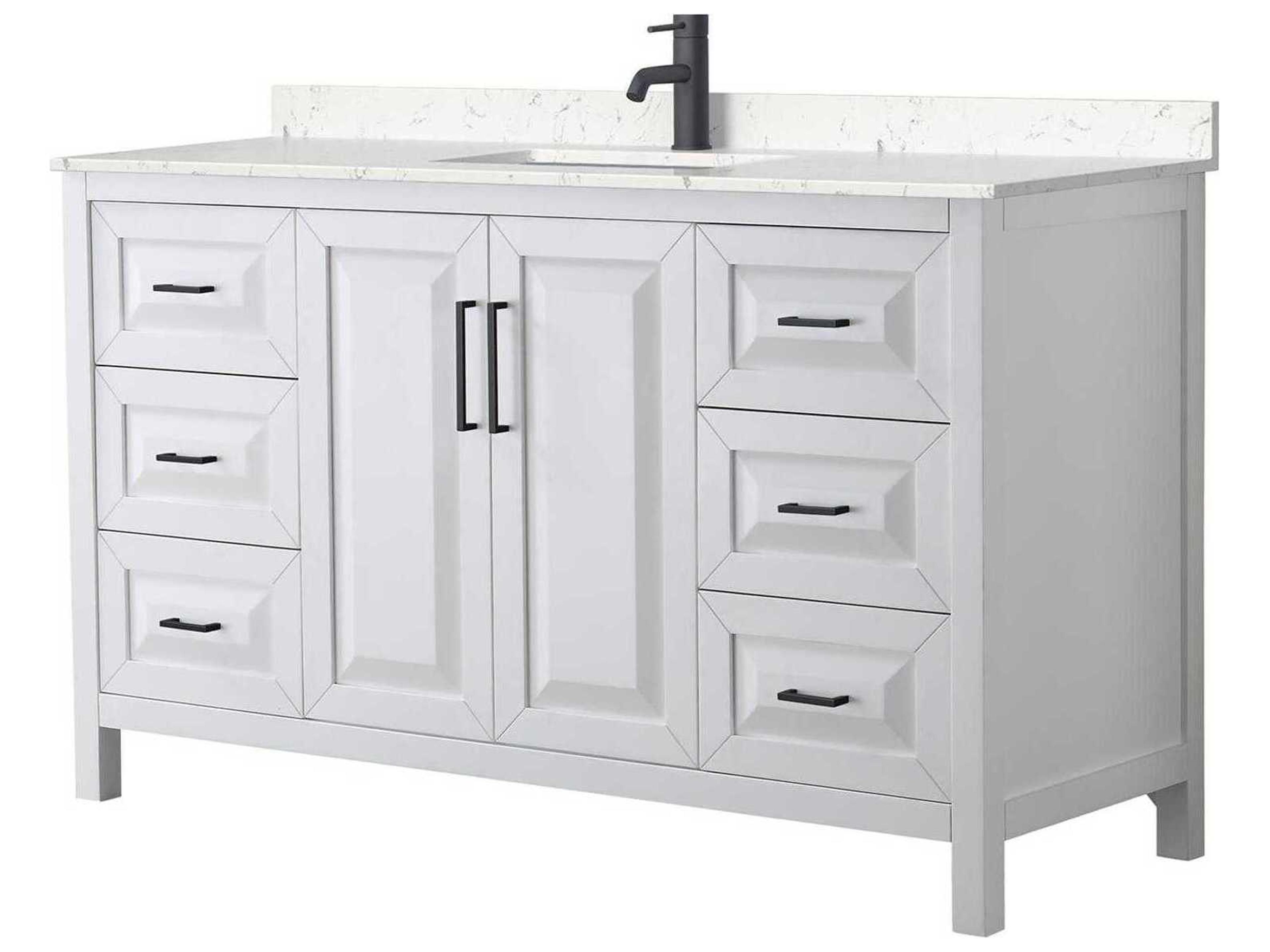 Daria 60" White Vanity